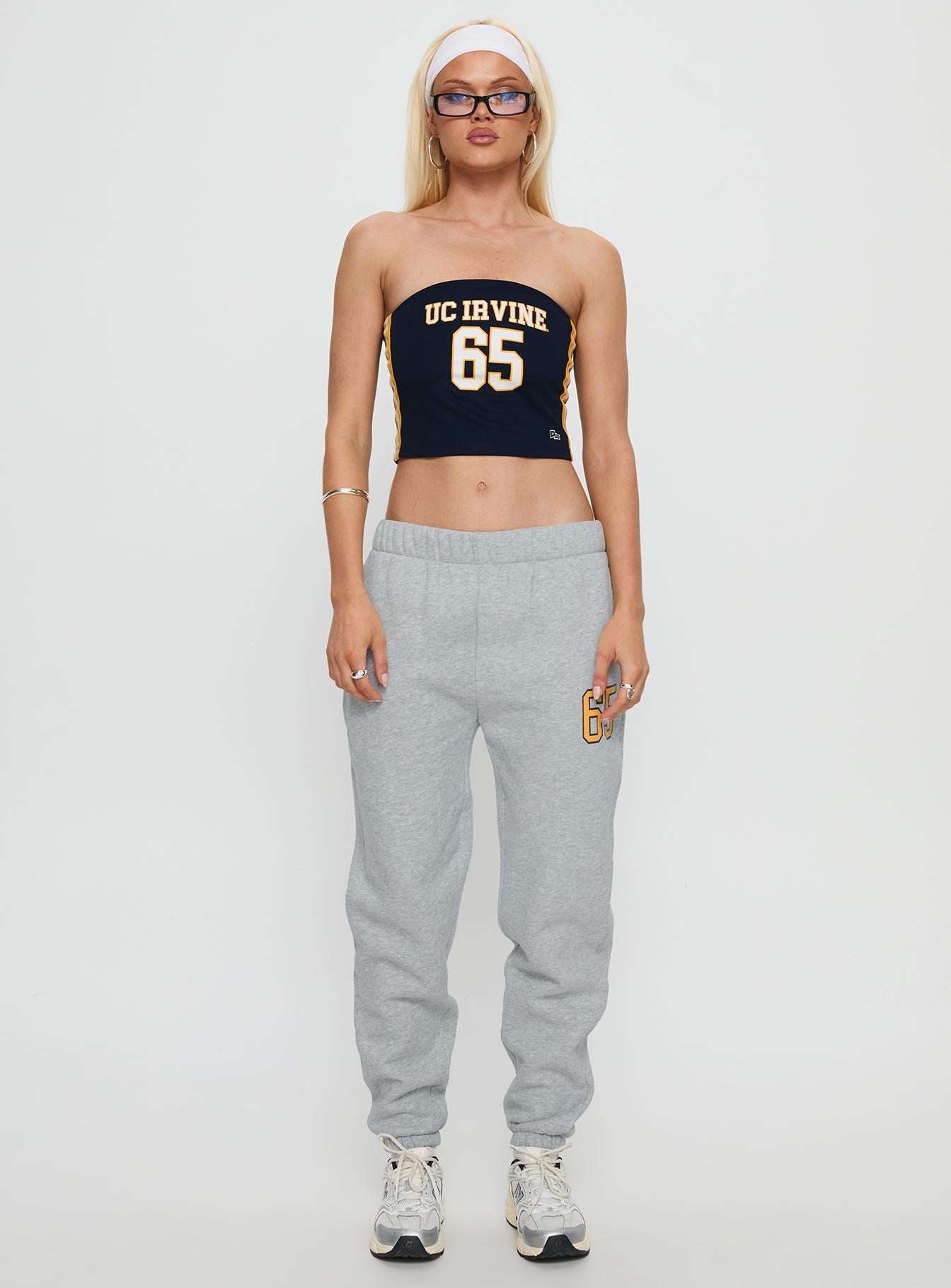 Uc Irvine Jersey Tube Top Blue - Image 7