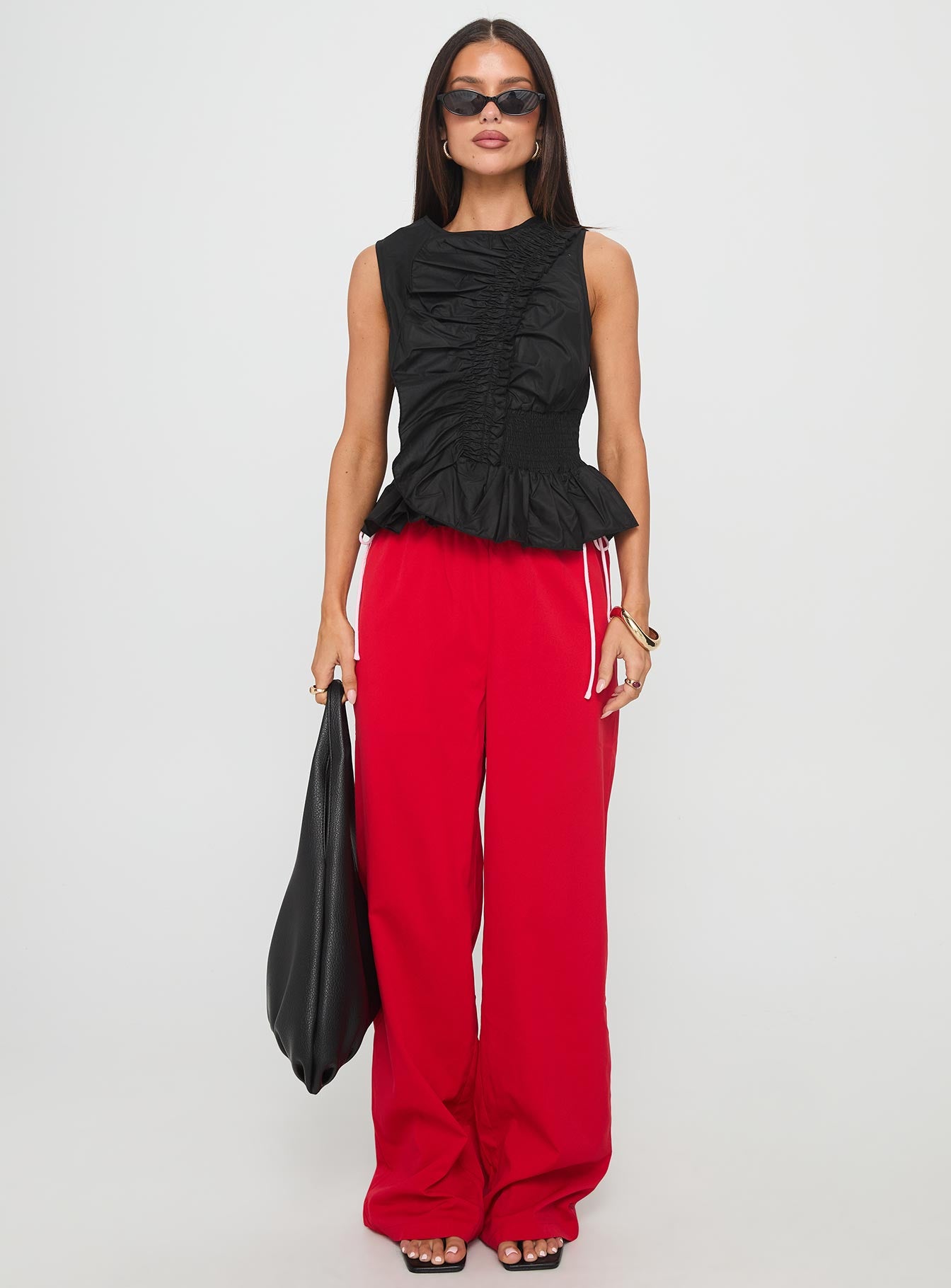 Sweet As Sugar Bow Pants Red Pink - Image 6