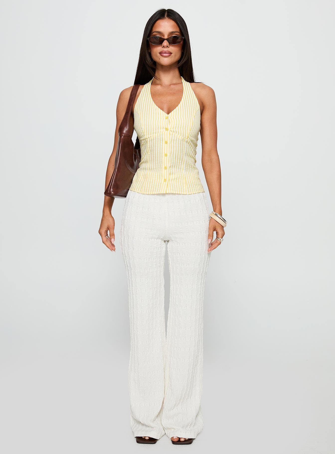 Leisure State Knit Pant White - Image 7