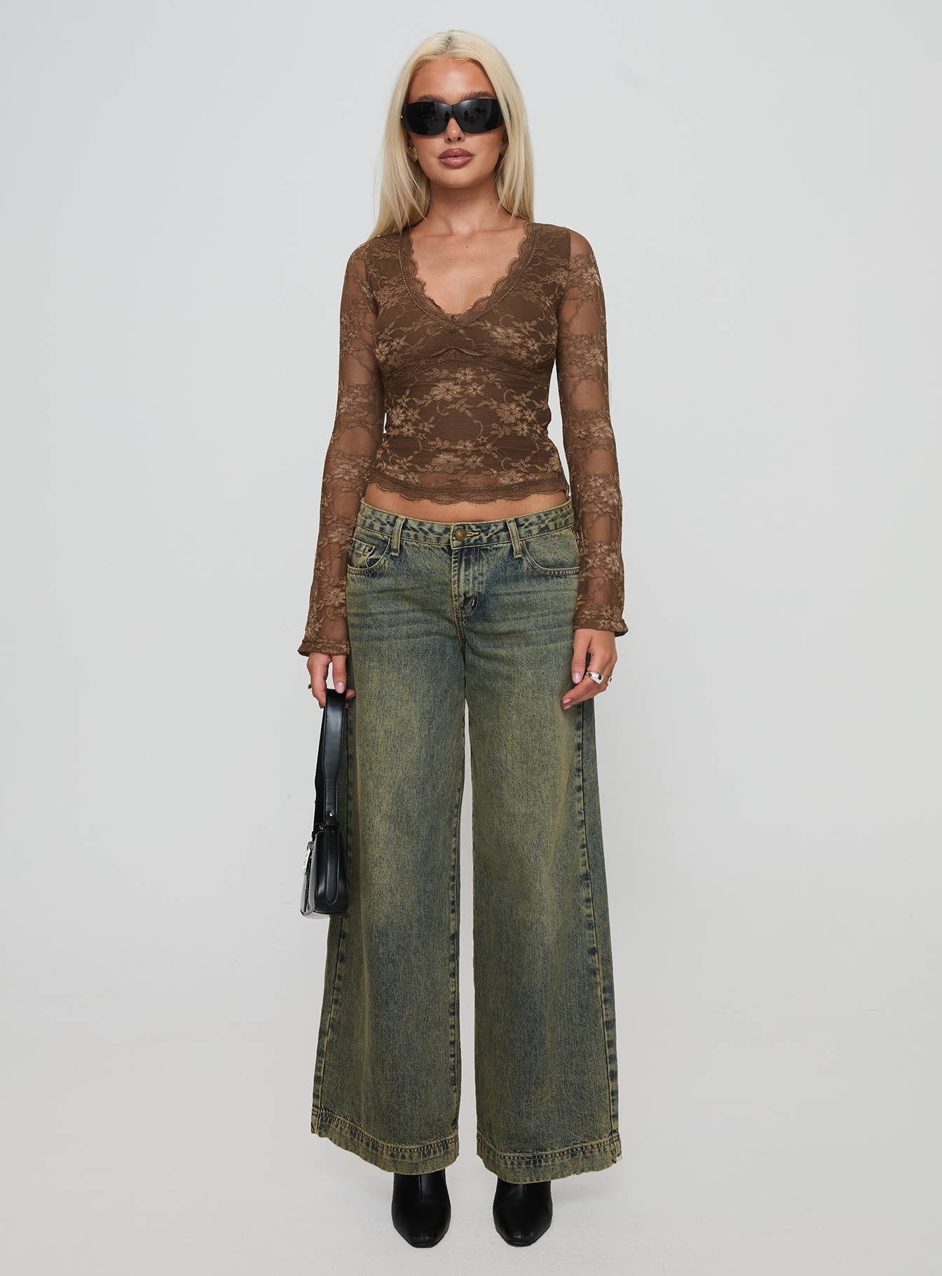 Pitter Long Sleeve Top Brown - Image 7