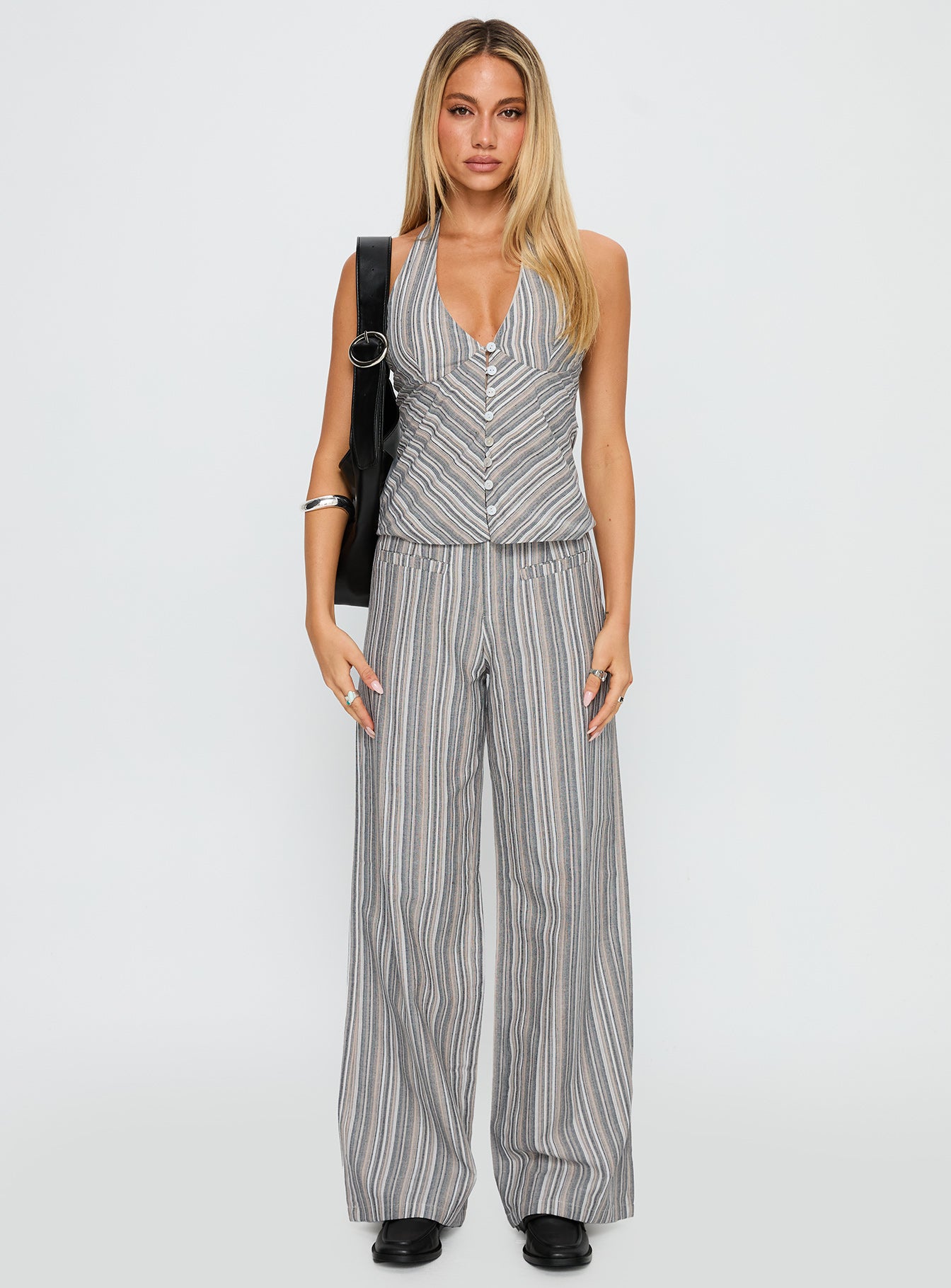 Lunelle Halter Top Multi Stripe - Image 6