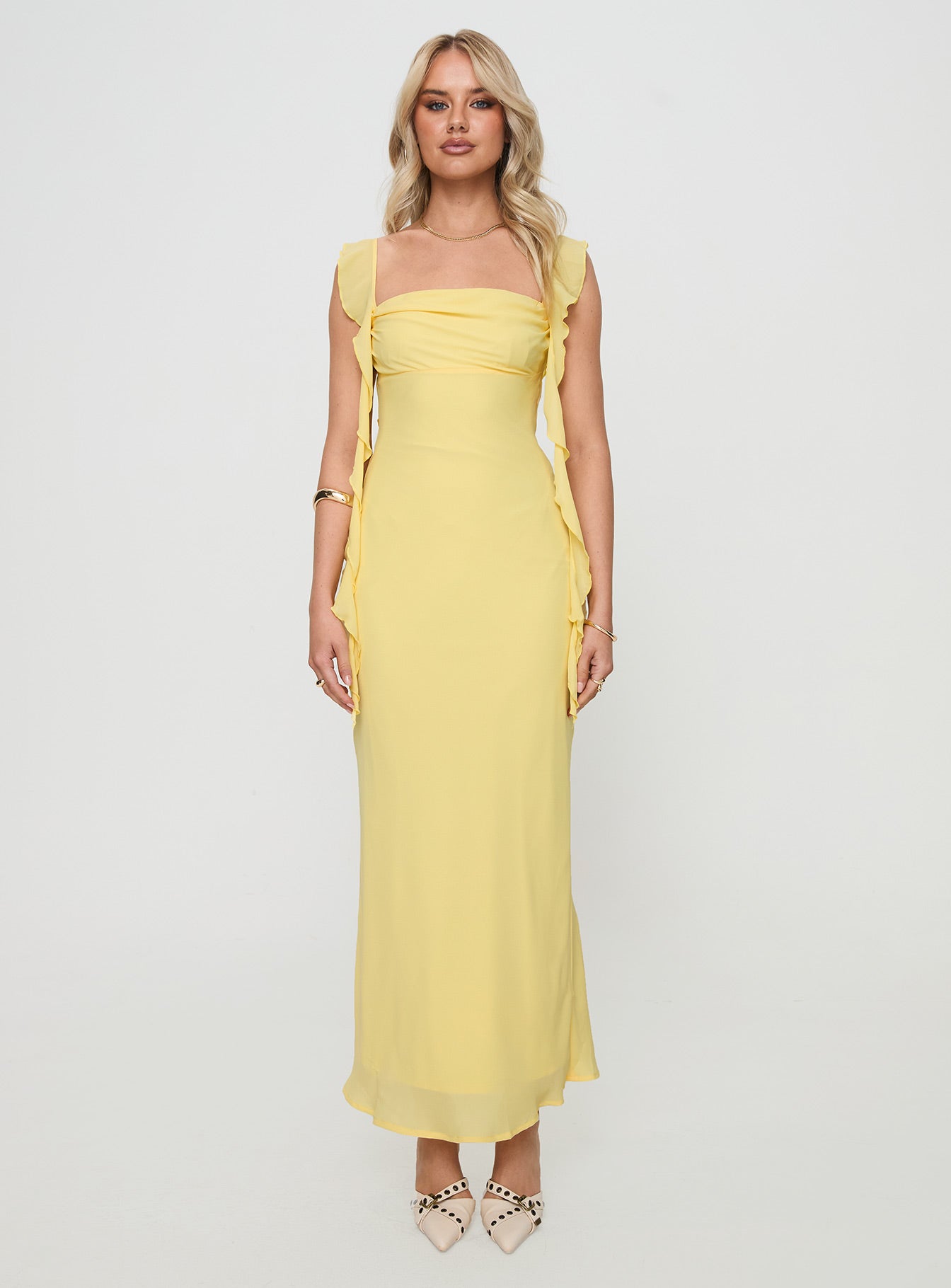 Lanai Maxi Dress Lemon - Image 7