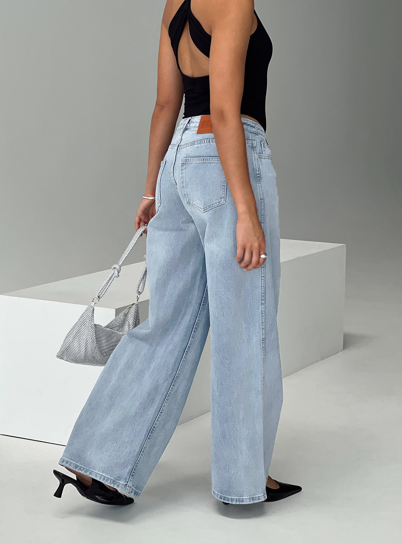 Ramos Low Rise Denim Jeans Light Wash - Image 8