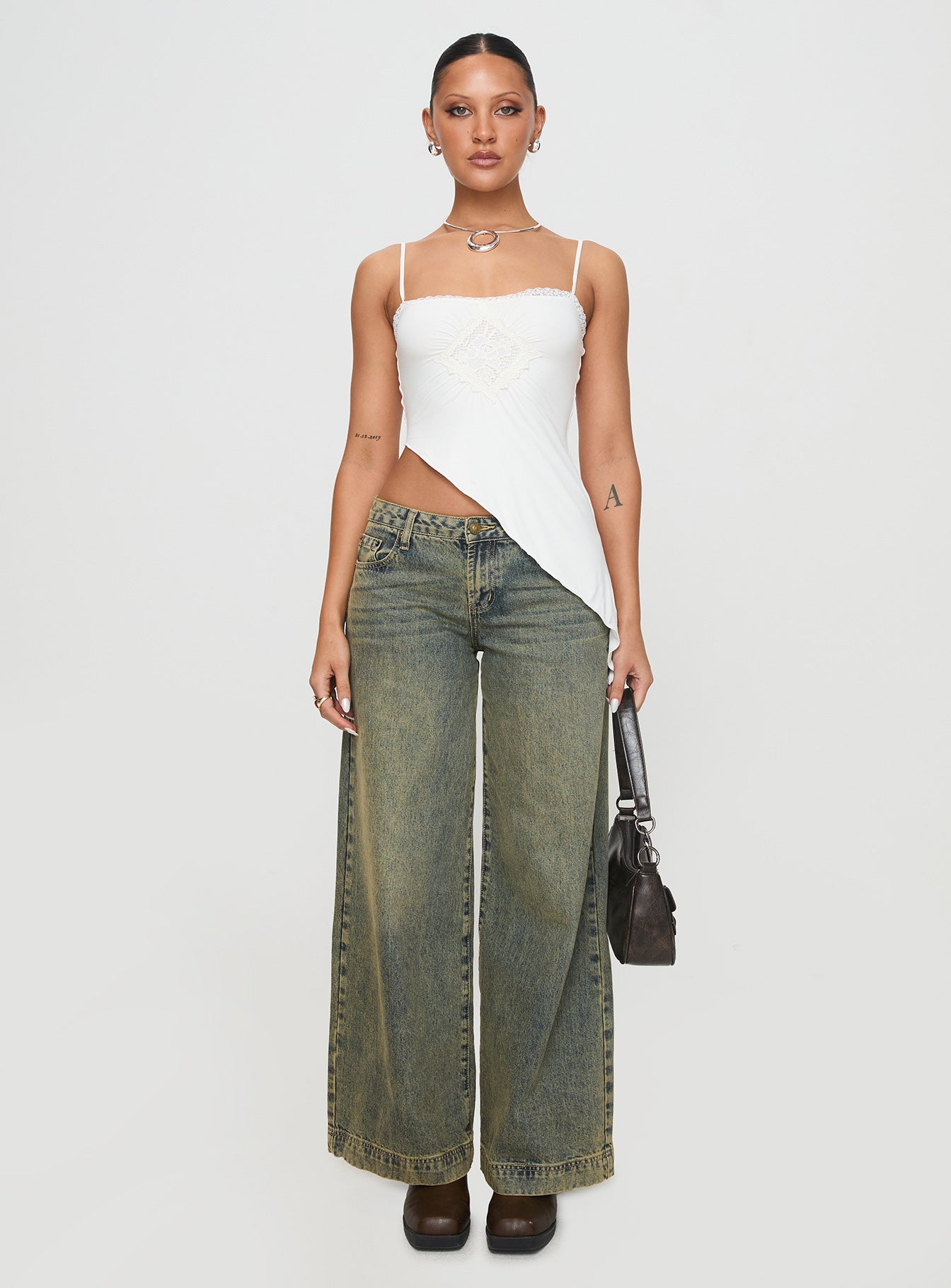 Amabella Asymmetric Top White - Image 7