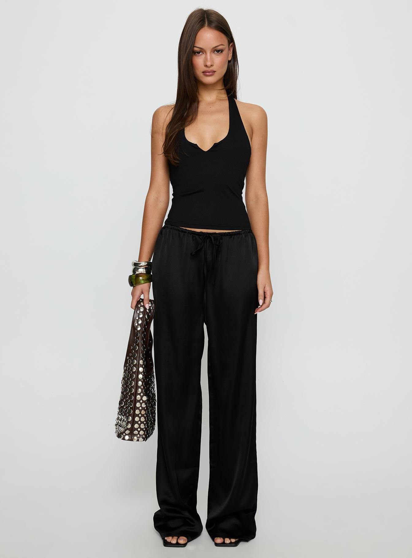 Soulstar Satin Pants Black - Image 7