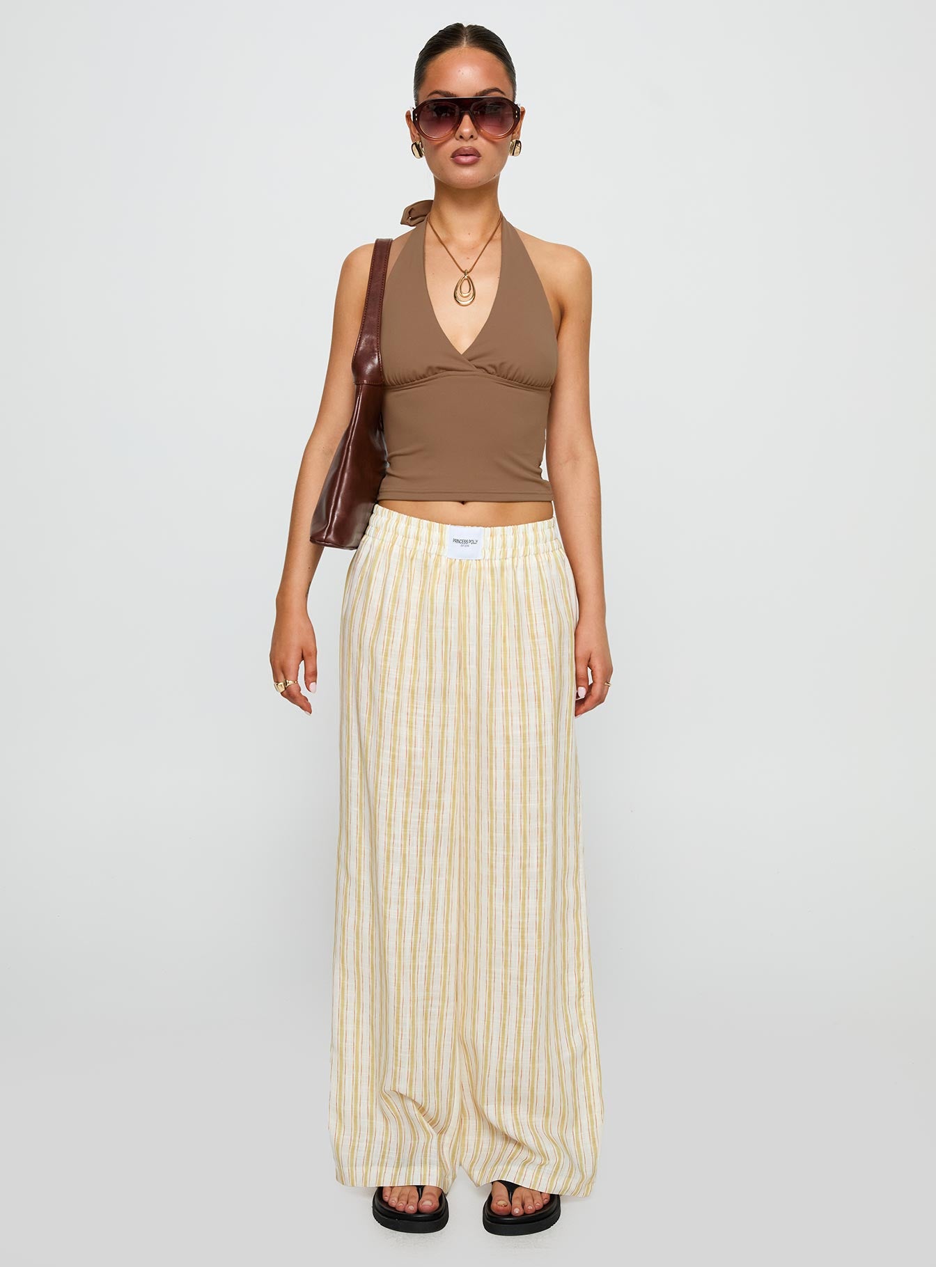 Beach House Pants Yellow Stripe - Image 7