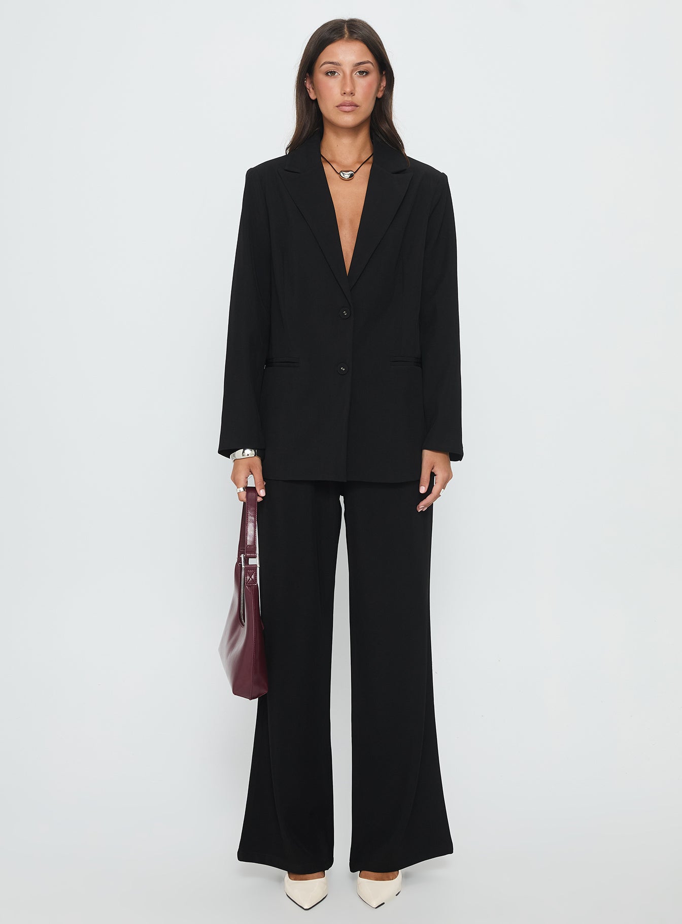 Crowd Pleaser Oversized Blazer Black - Image 7