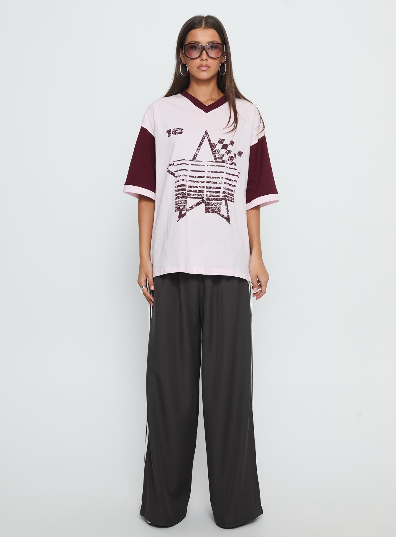 Nachell Short Sleeve Moto Top Pink - Image 7