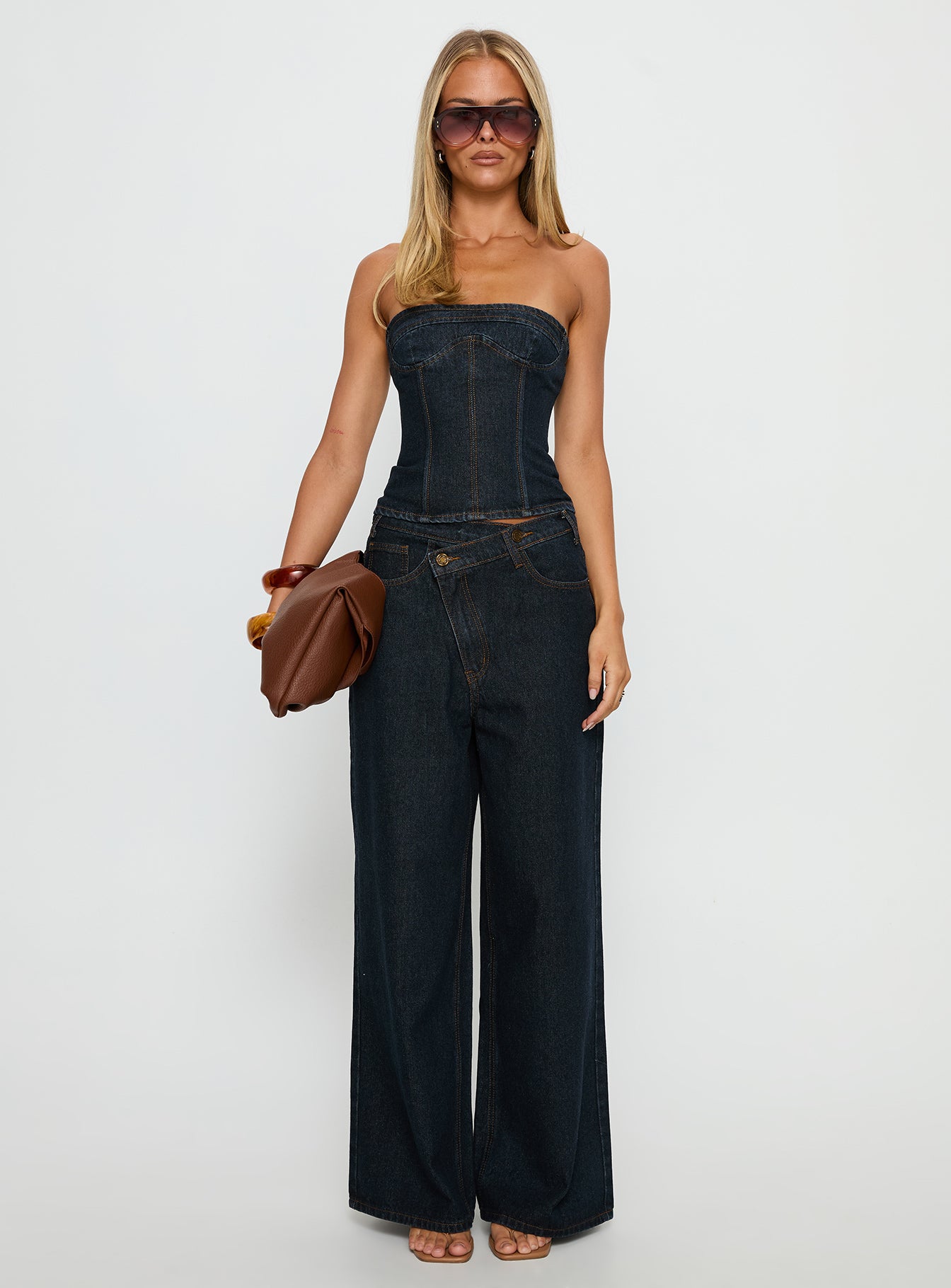 Sweetness Strapless Top Indigo - Image 8
