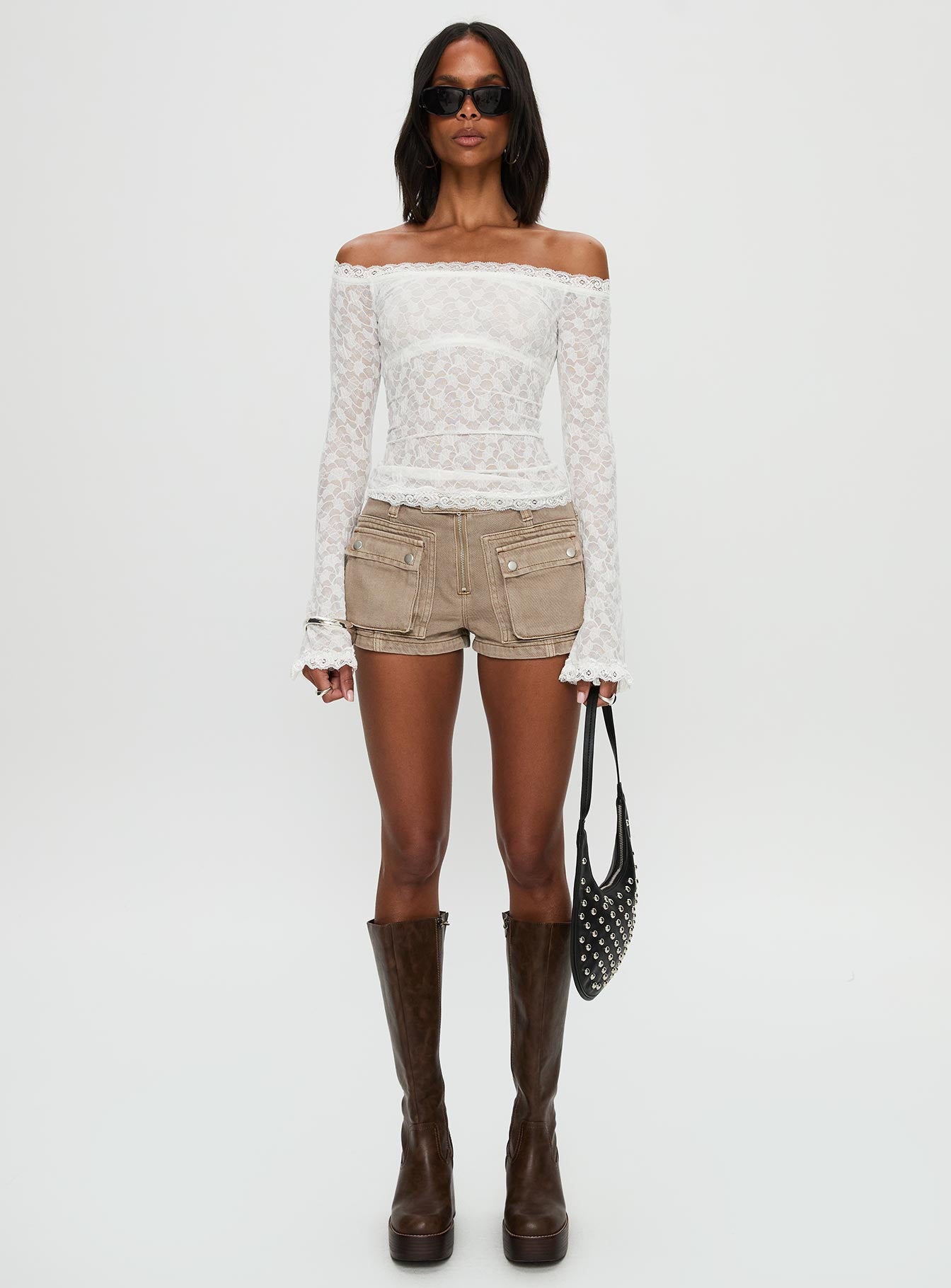 Mochapella Off The Shoulder Top White - Image 7