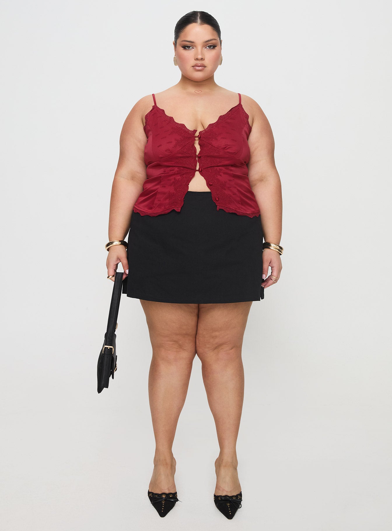 Juliana Top Dark Red Curve - Image 6