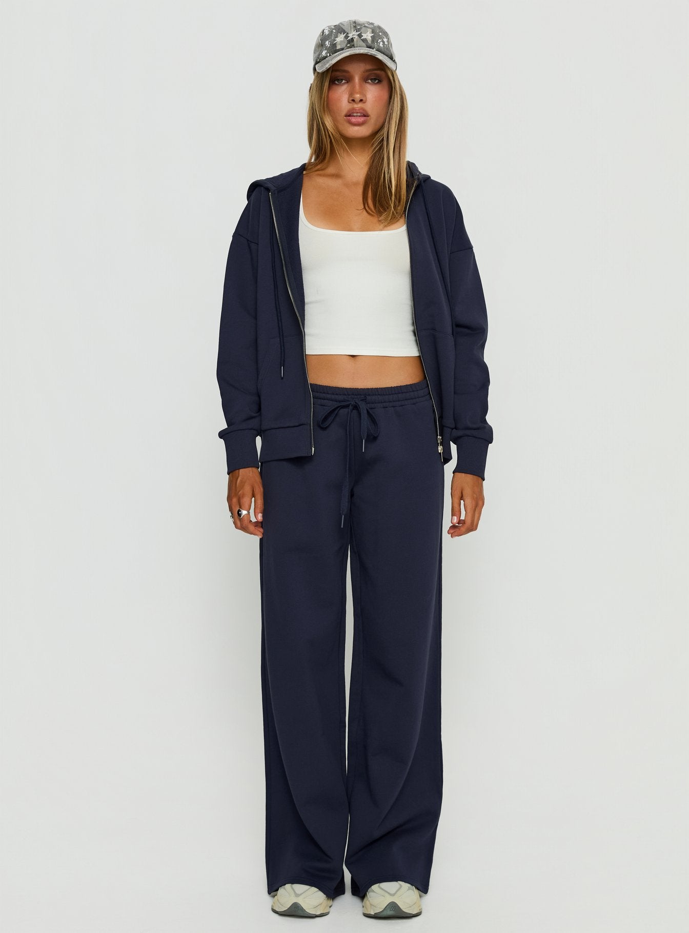 All Day Oversized Hoodie Navy - Image 7