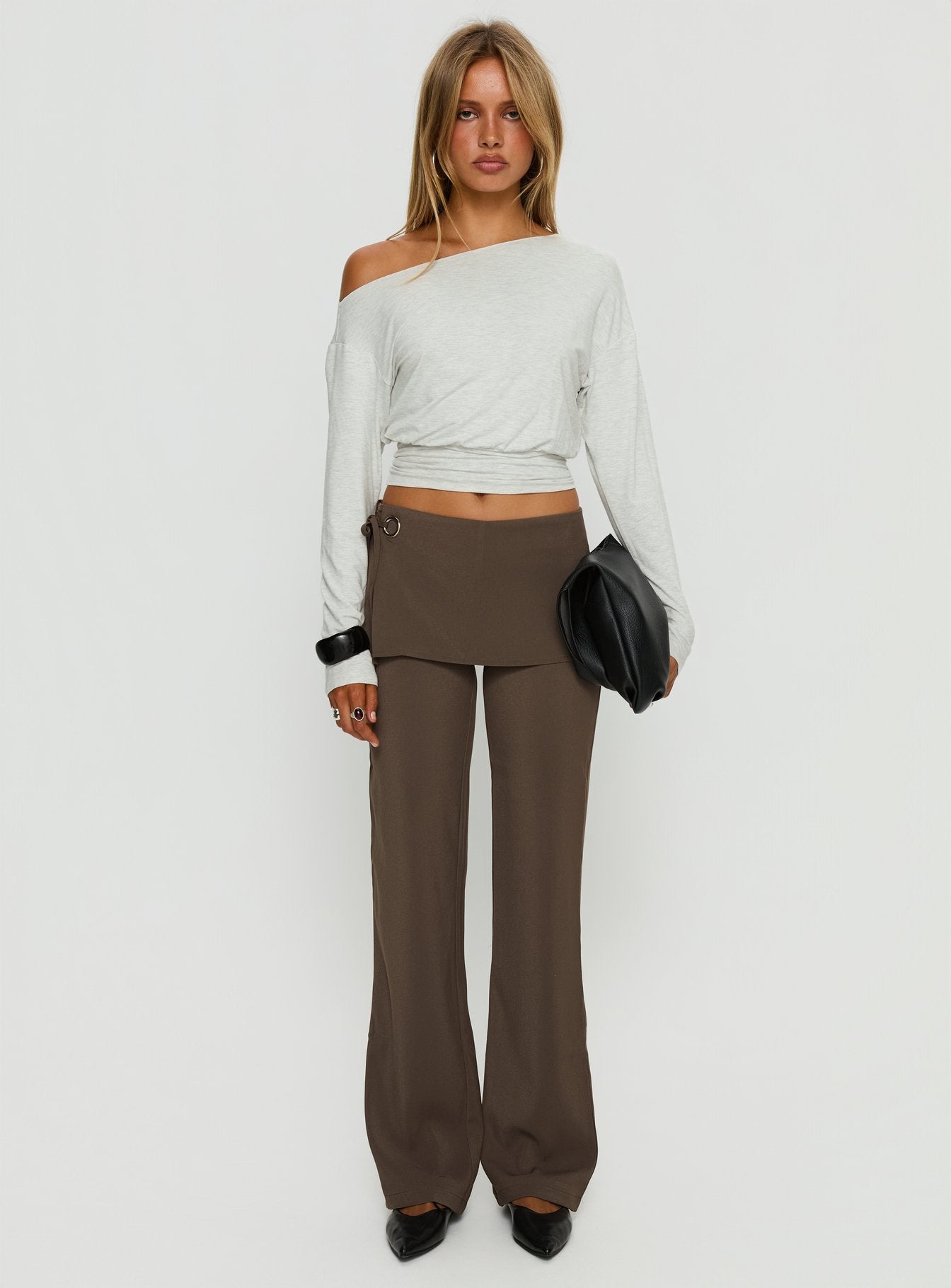 Elka Wrap Trousers Truffle - Image 7
