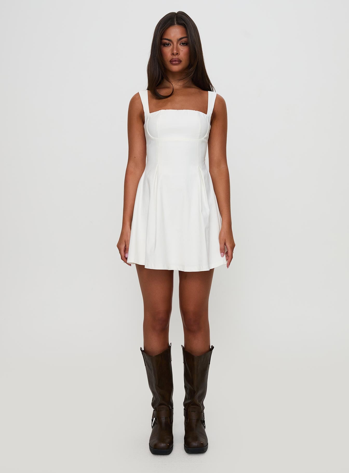 Xanthus Mini Dress White - Image 10