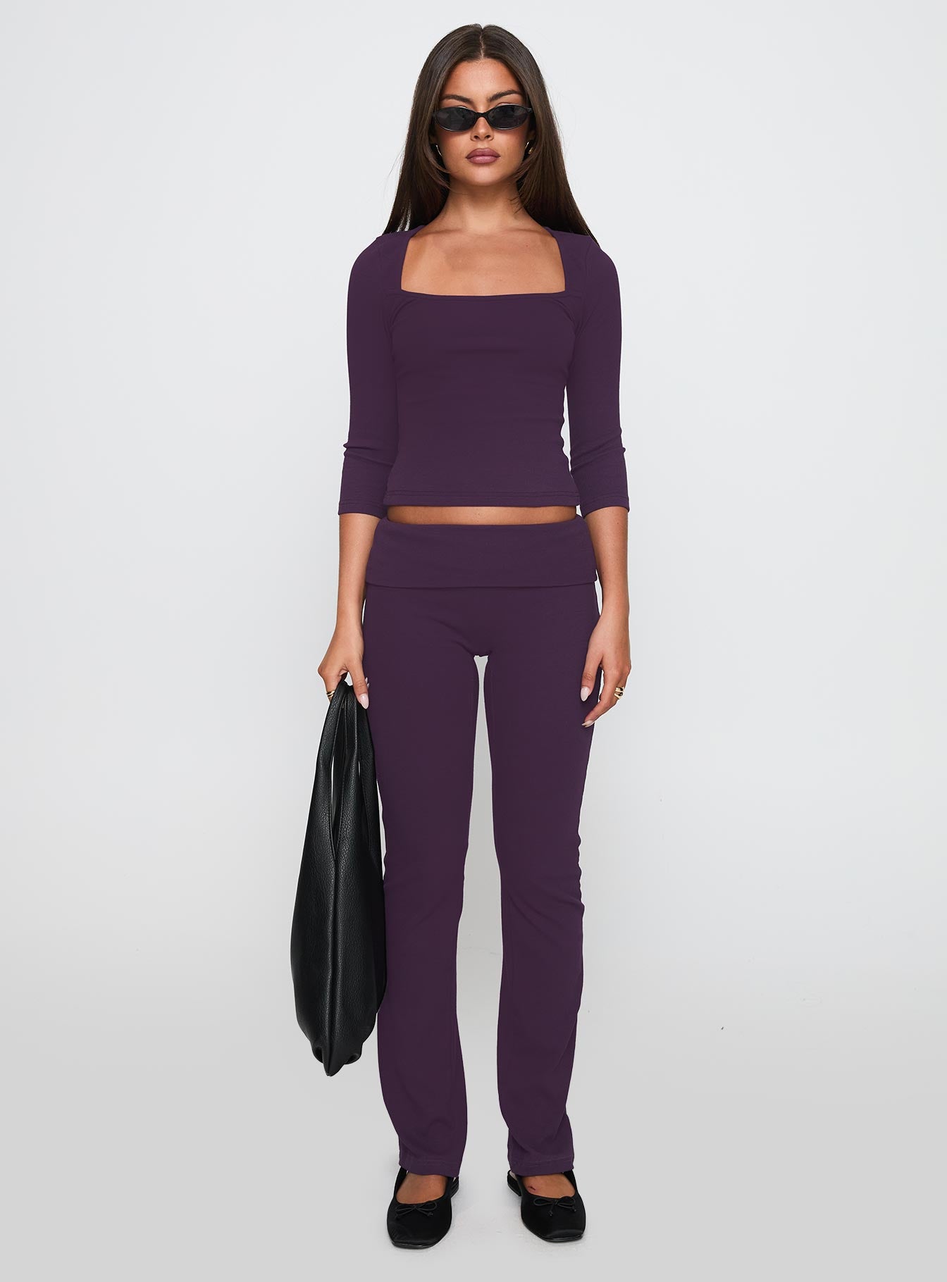 Truth Be Told Straight Leg Pant Purple - Image 7