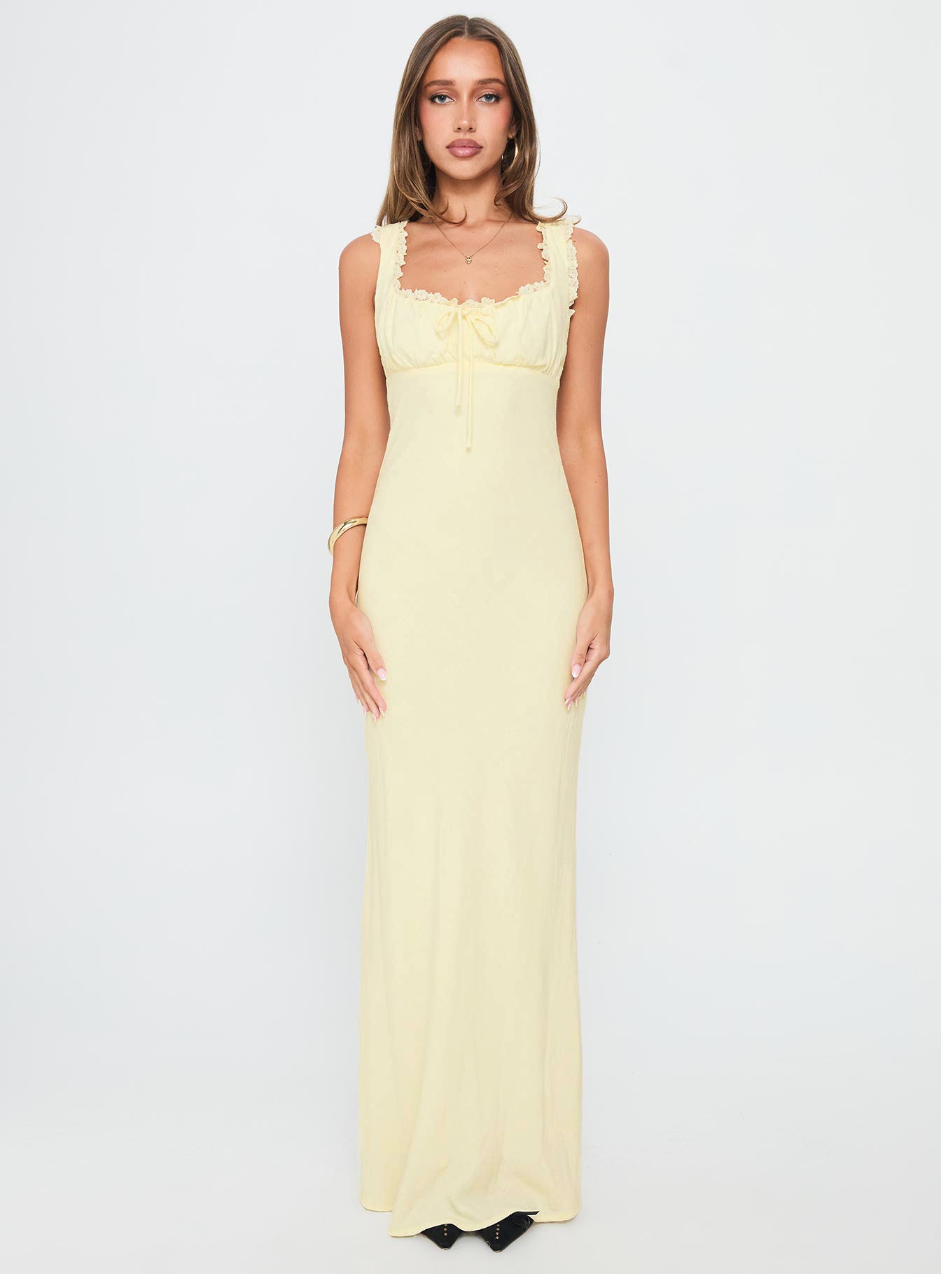 Lillette Maxi Dress Lemon - Image 7