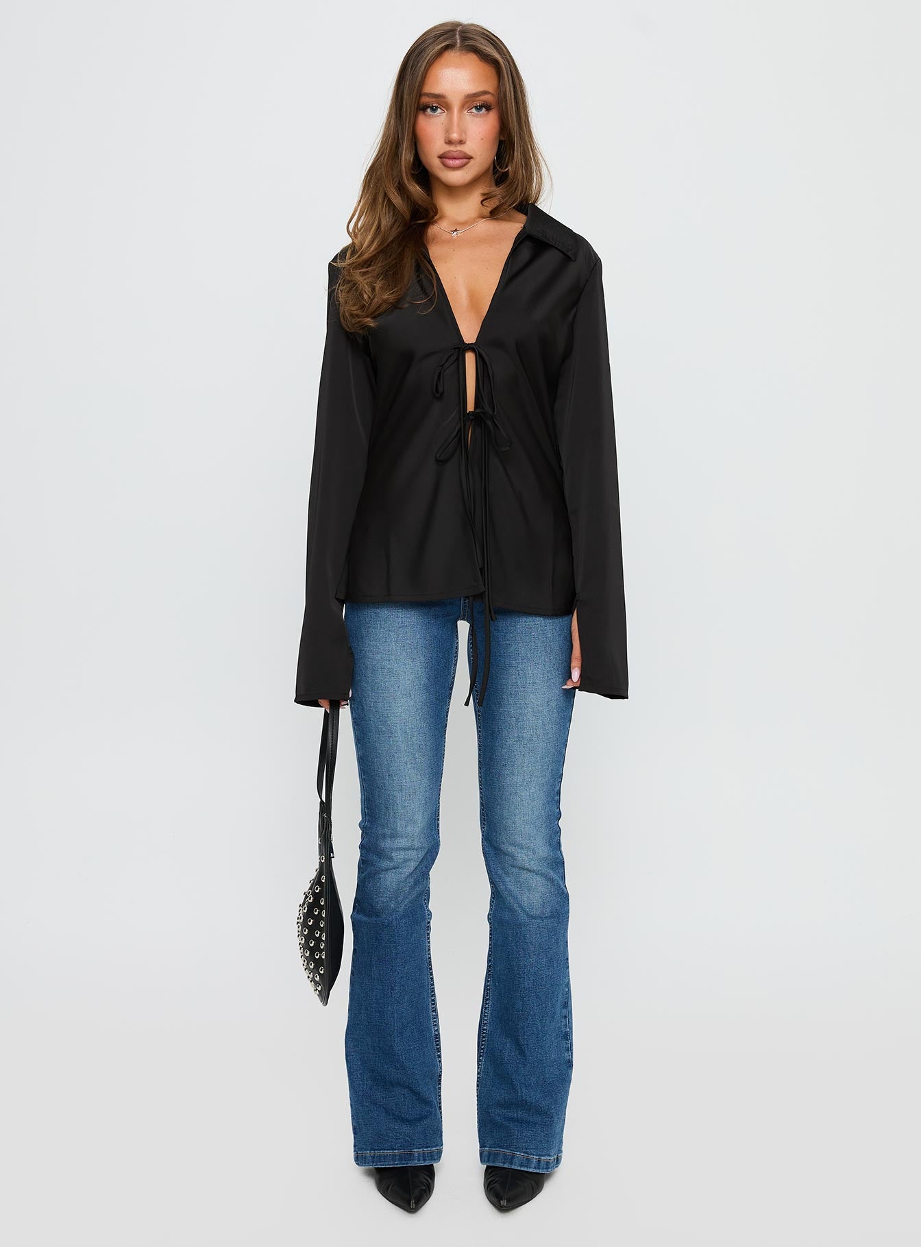 Way Life Goes Long Sleeve Top Black - Image 6