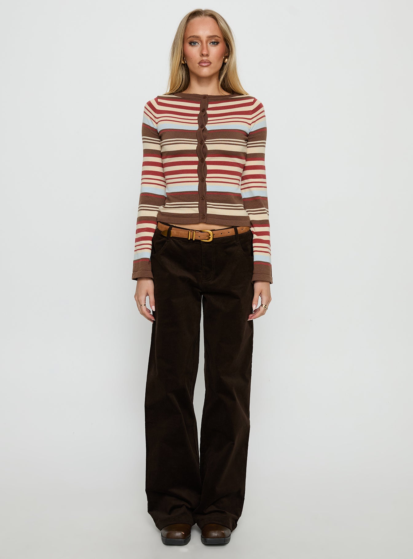 Milda Knit Cardigan Multi Stripe - Image 7