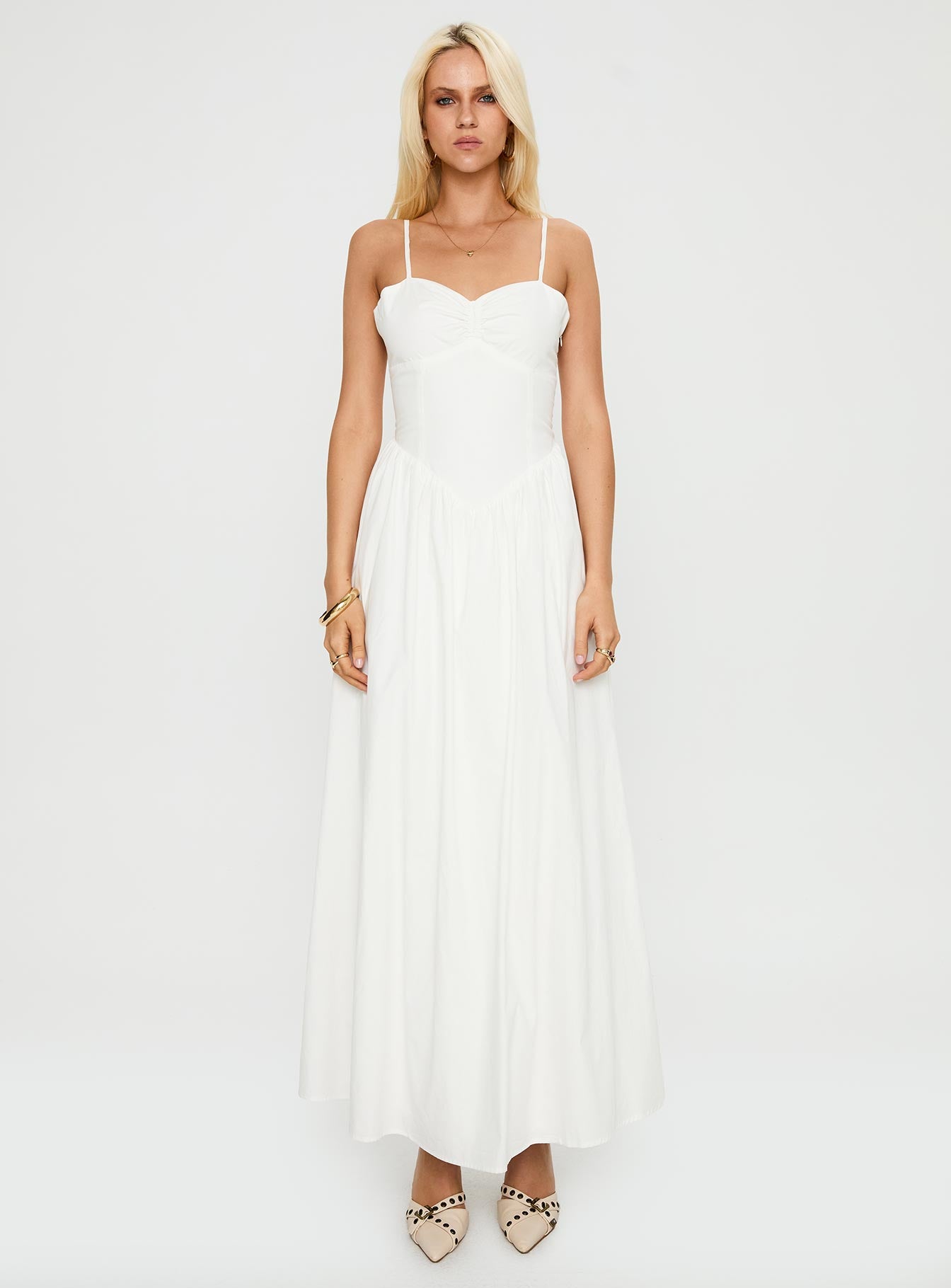 Ceremonious Maxi Dress White - Image 7