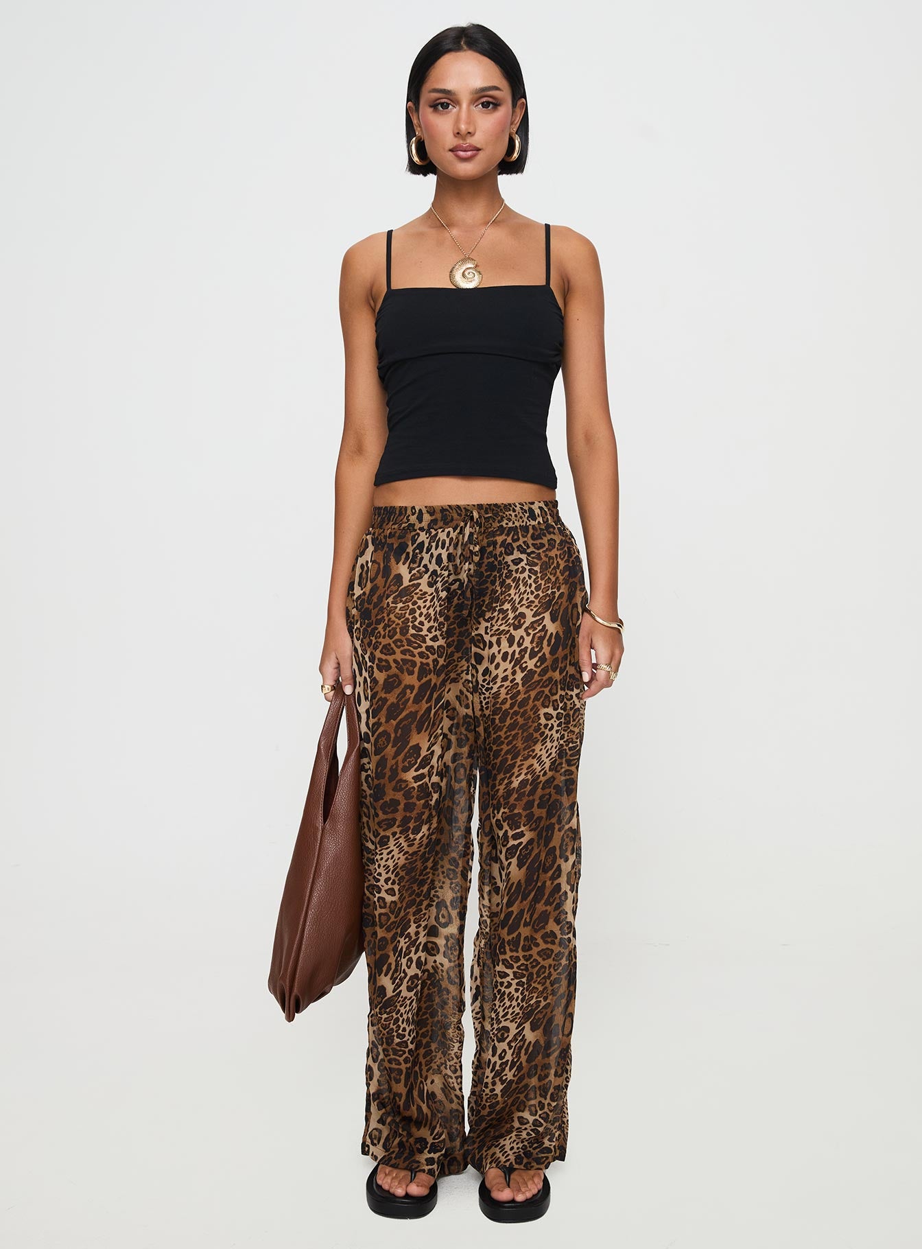 Fyre Wide Leg Pant Leopard Petite - Image 7