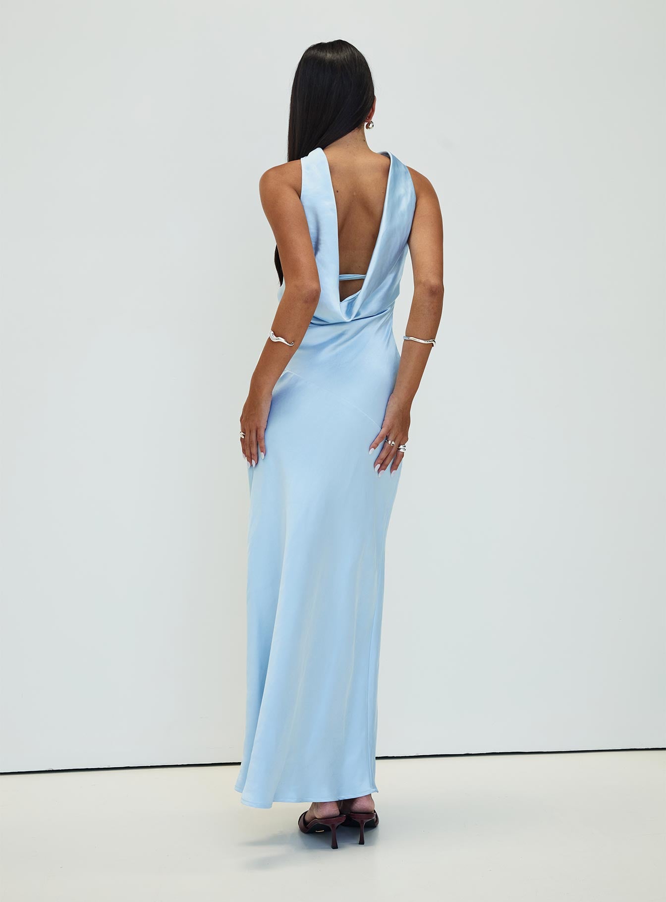 Legacies Strapless Maxi Dress Icy Blue - Image 6