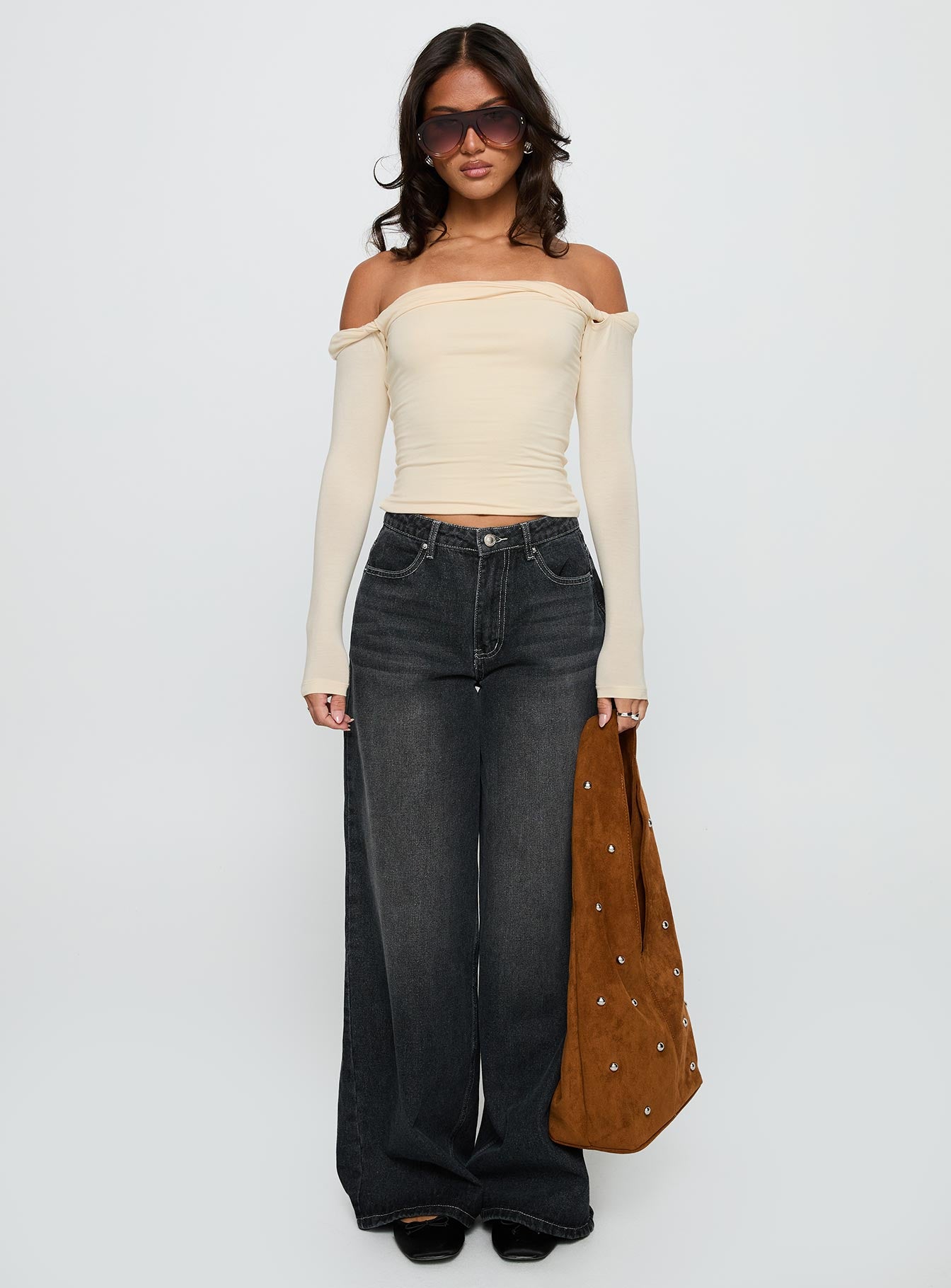 Dusky Long Sleeve Top Cream - Image 7