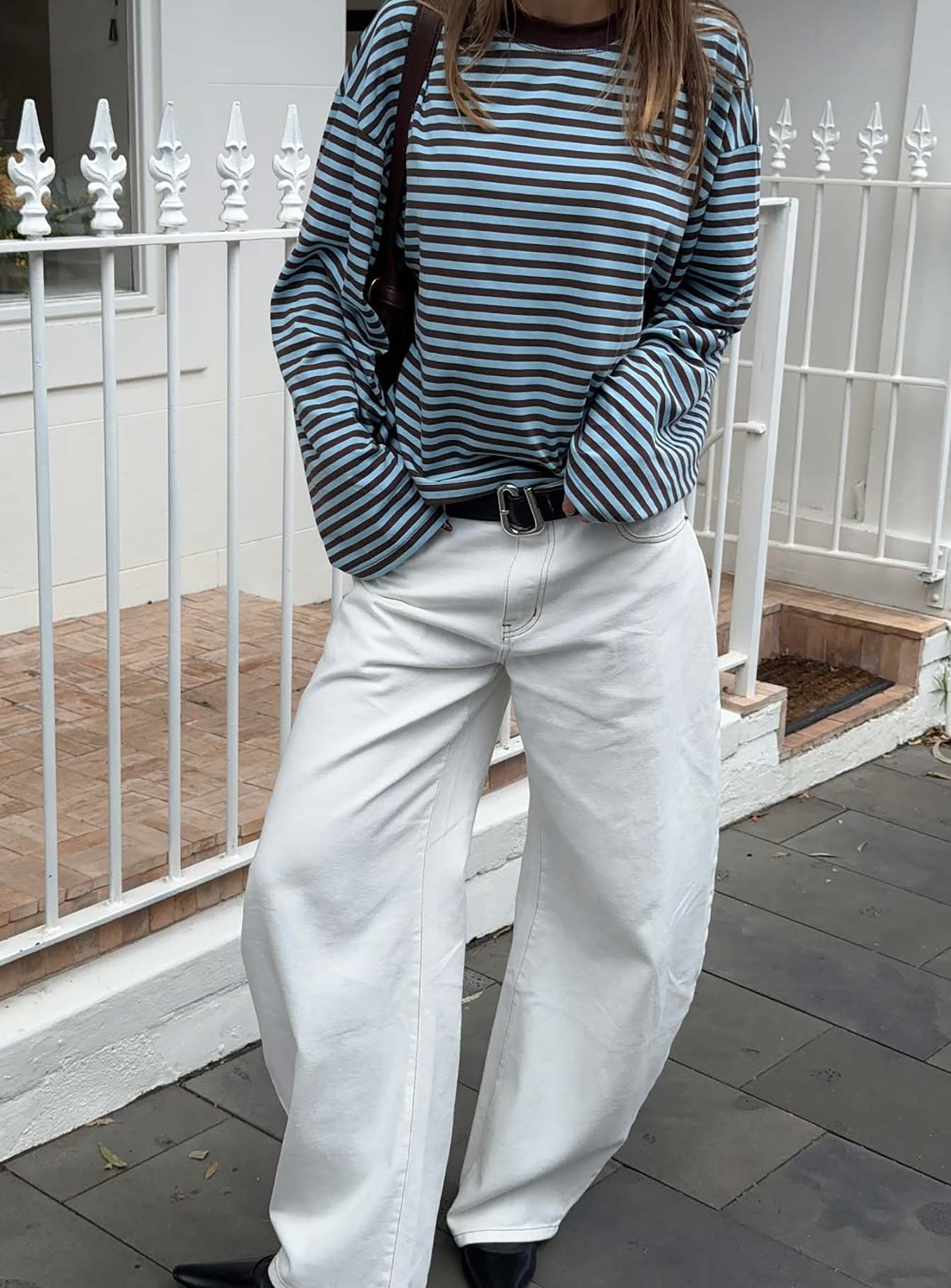 Bloom Long Sleeve Chocolate Sea Stripe - Image 9
