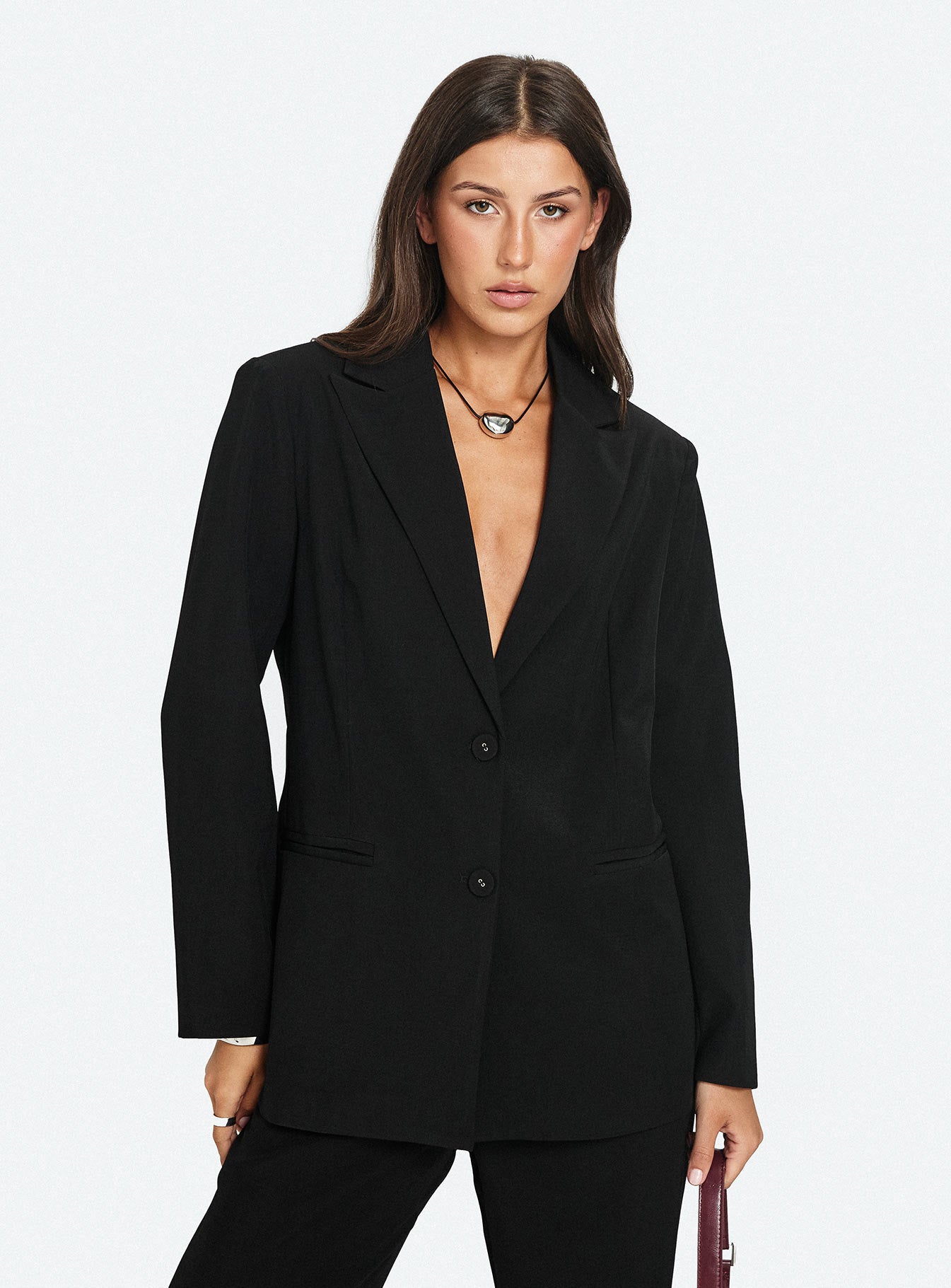 Crowd Pleaser Oversized Blazer Black - Image 8
