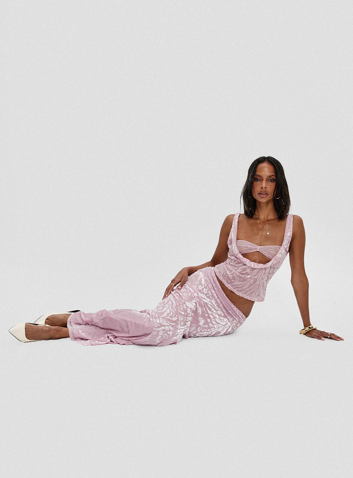 Kalei Maxi Skirt Pink Floral - Image 8