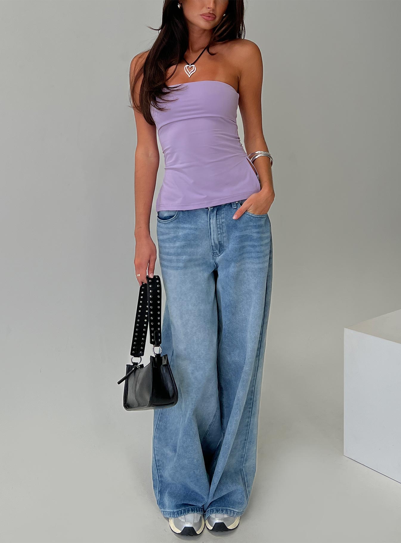 Strutter Strapless Top Purple - Image 8