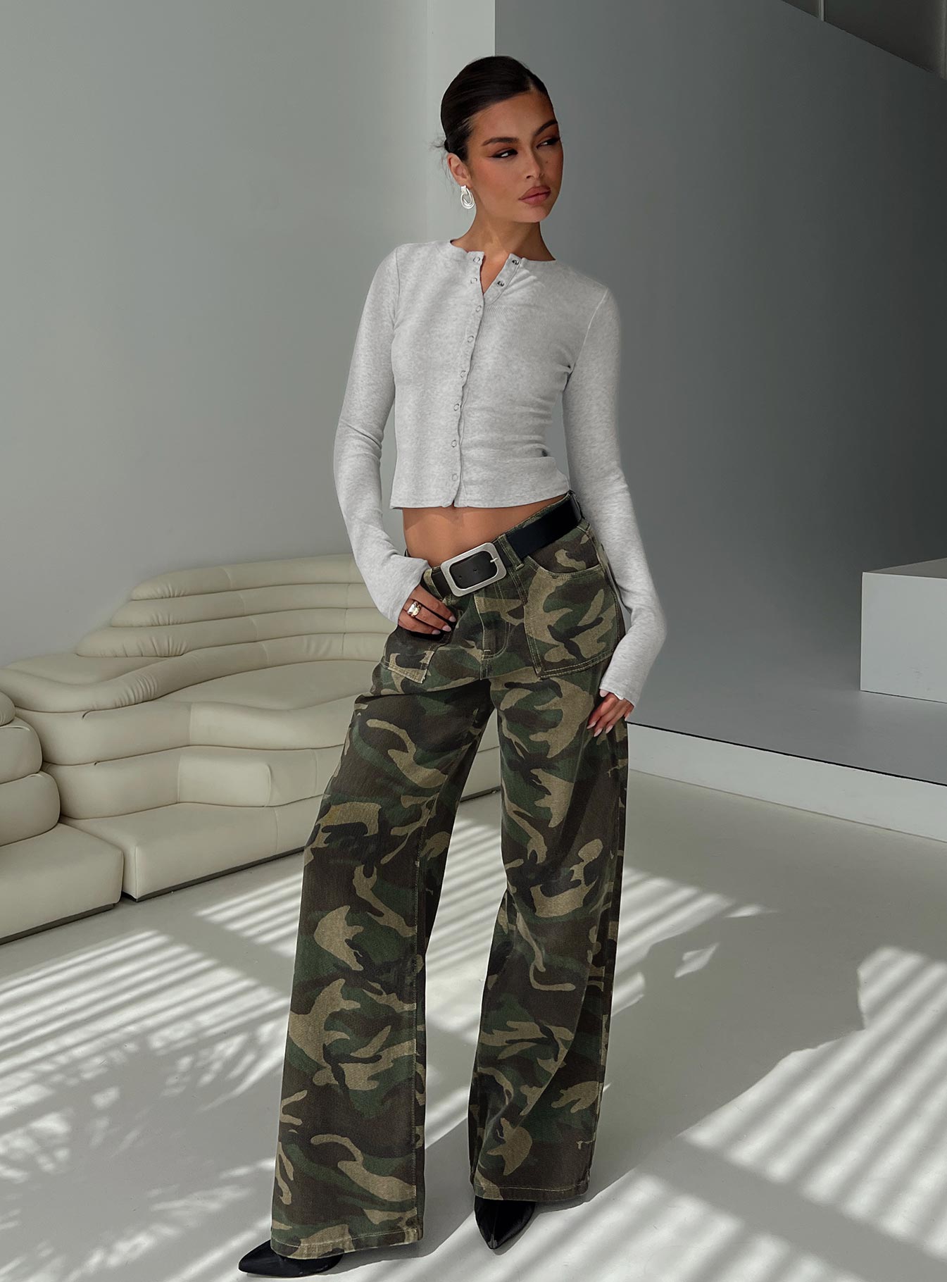 Sandra Dee Knit Top Grey Marle - Image 8