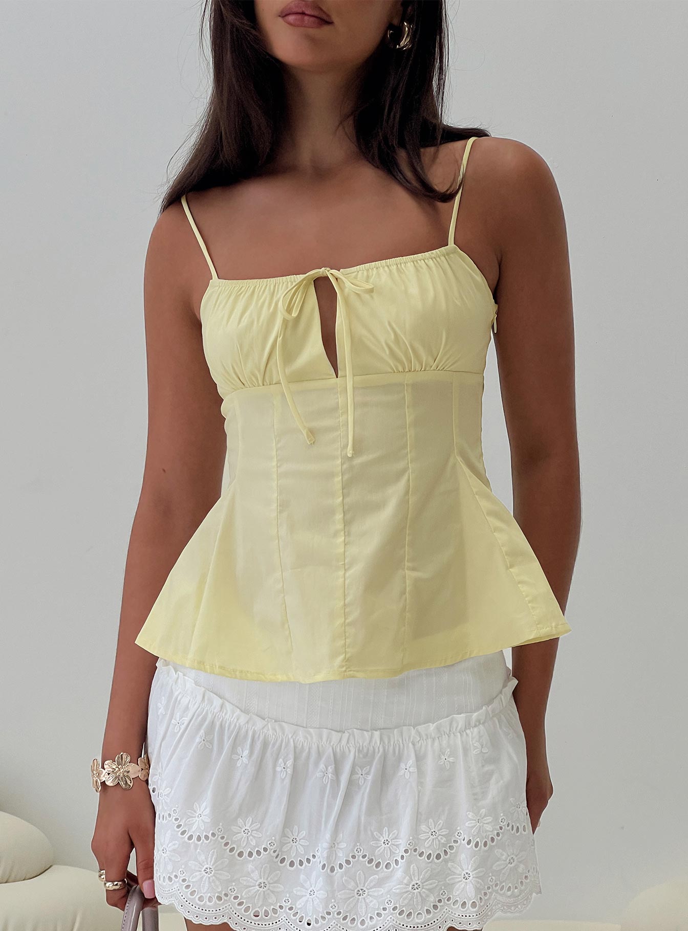 Babies Breath Embroidered Mini Skirt White - Image 9
