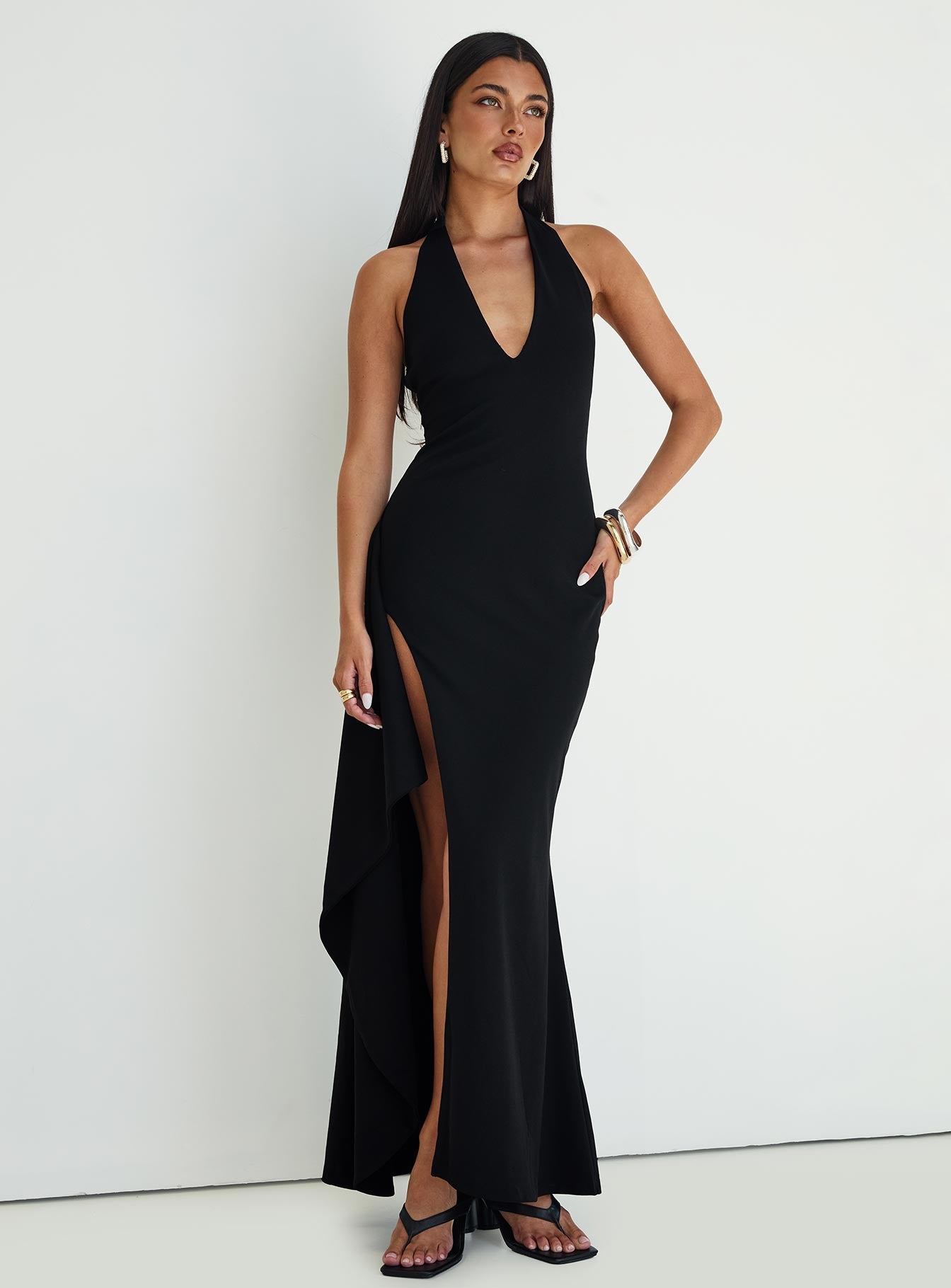 Guisefene Halter Maxi Dress Black - Image 7