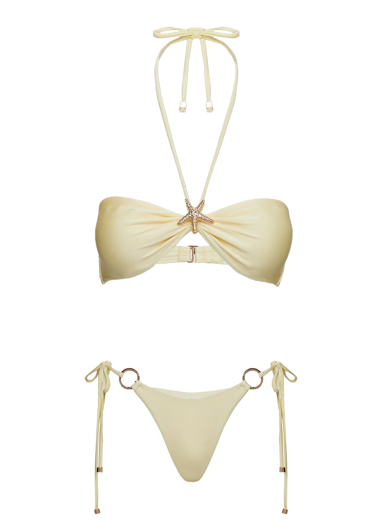 Alastor Tie Side Bikini Bottoms Yellow - Image 6