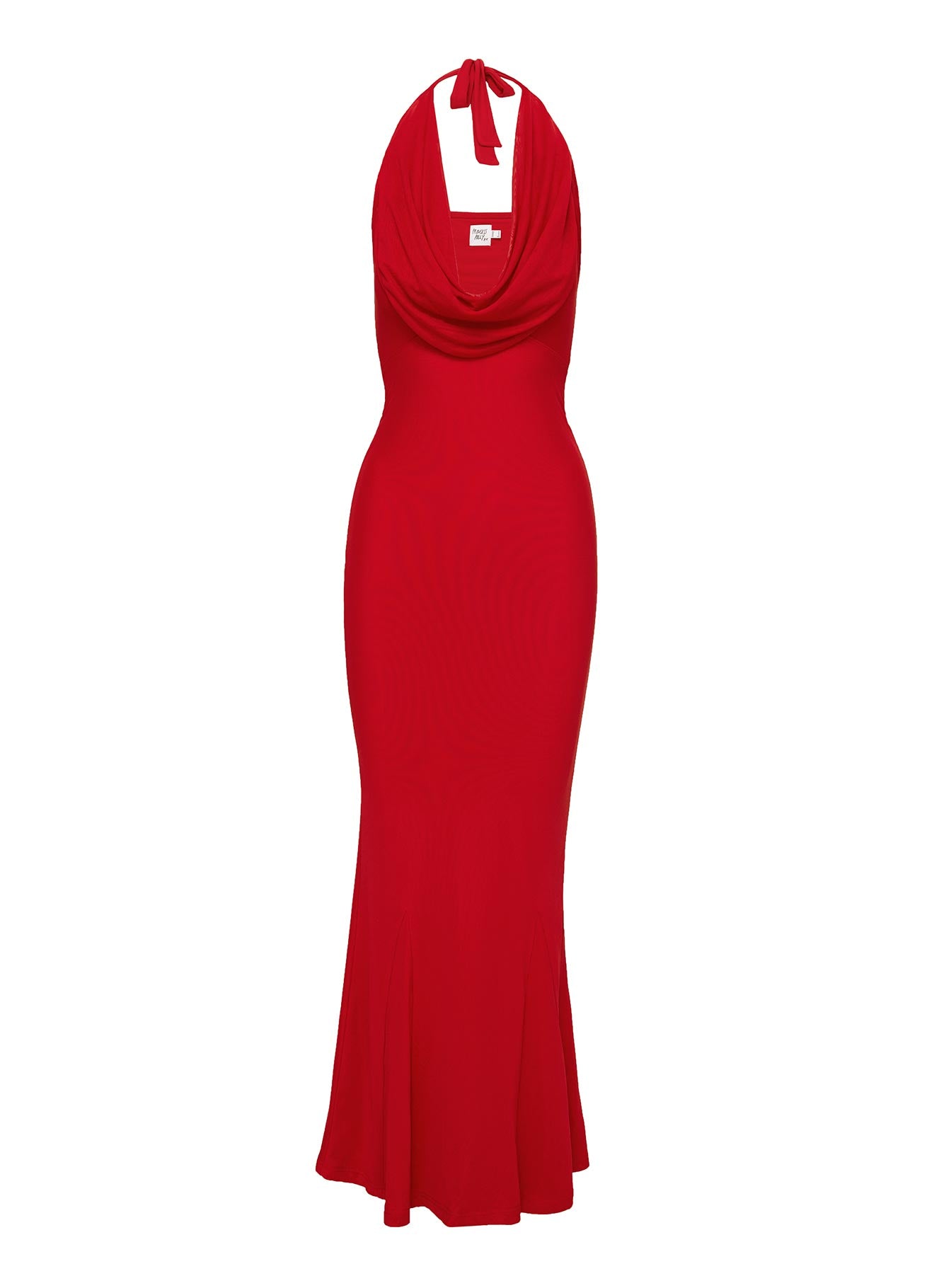 Allawah Halter Maxi Dress Red - Image 8