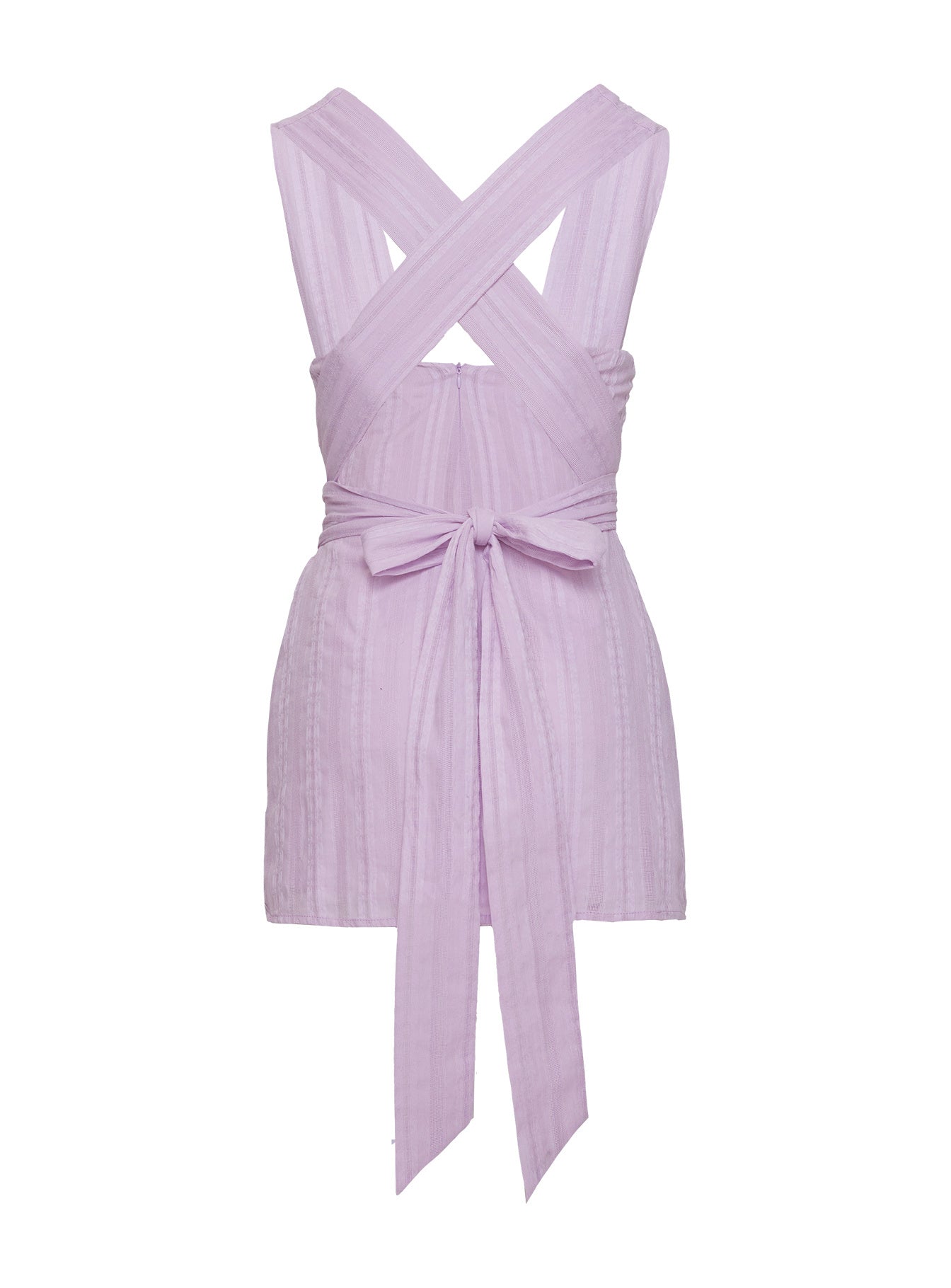 Alsace Mini Dress Lilac - Image 11