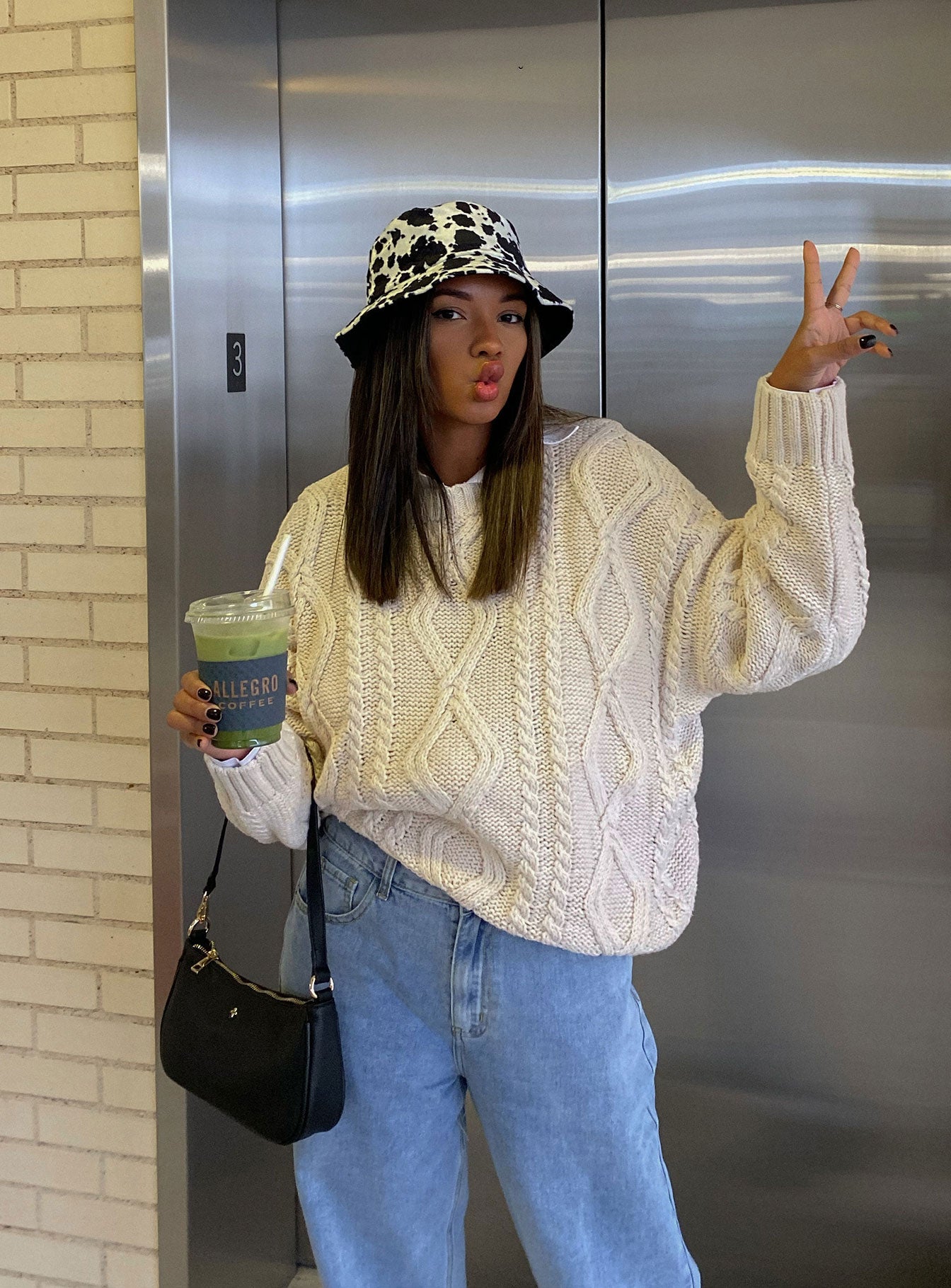 Anaya Oversized Sweater Beige - Image 9