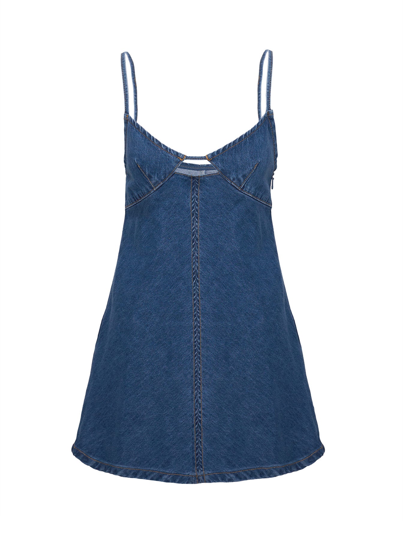 Arwen Denim Mini Dress Blue - Image 5