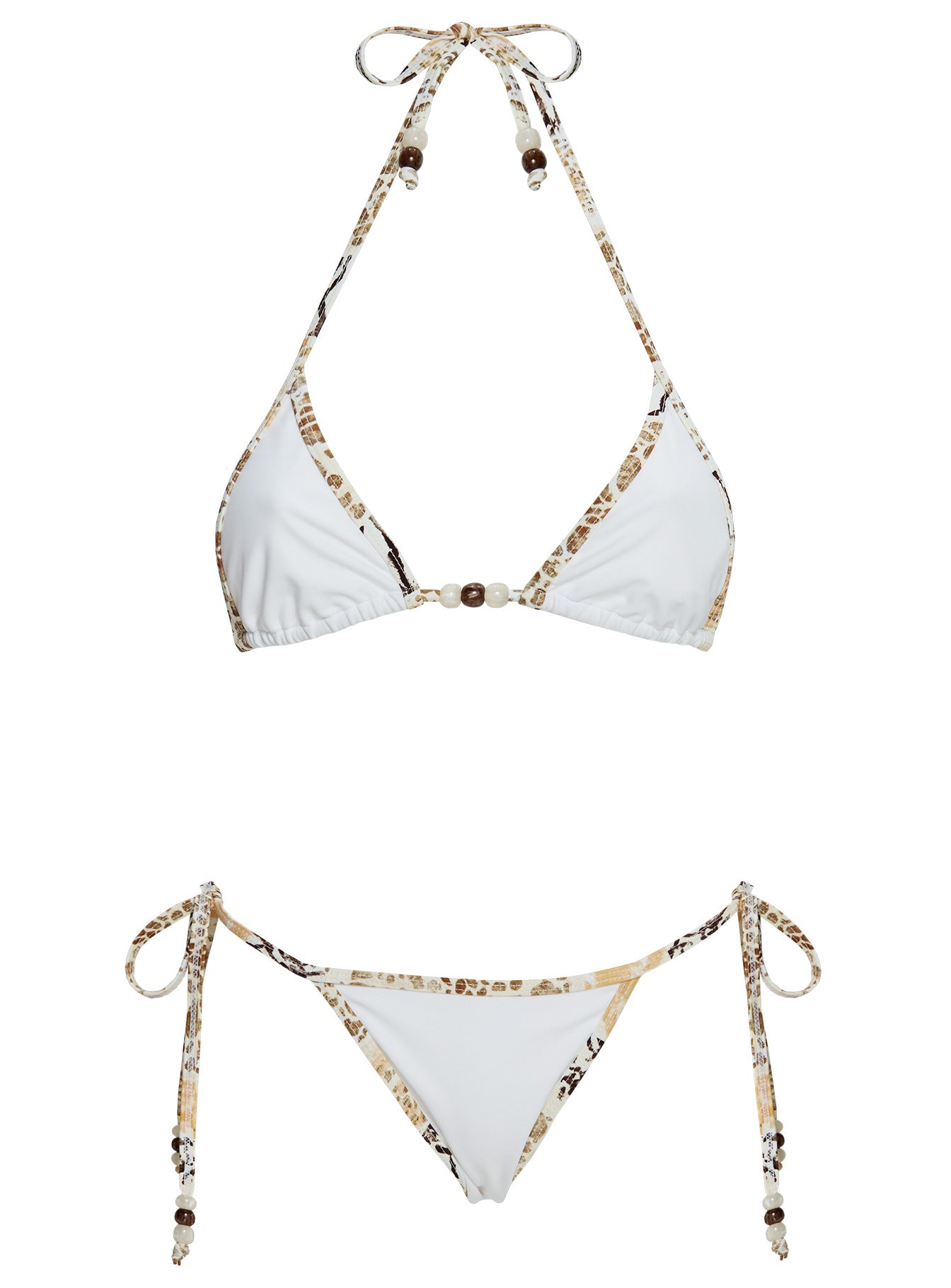 Beasley Tie Side Bikini Bottoms White Animal Multi - Image 5