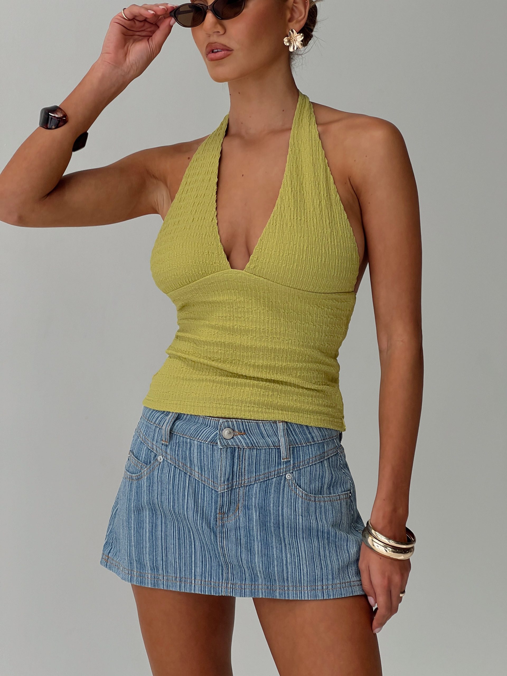 Preslie Skort Blue Stripe - Image 9