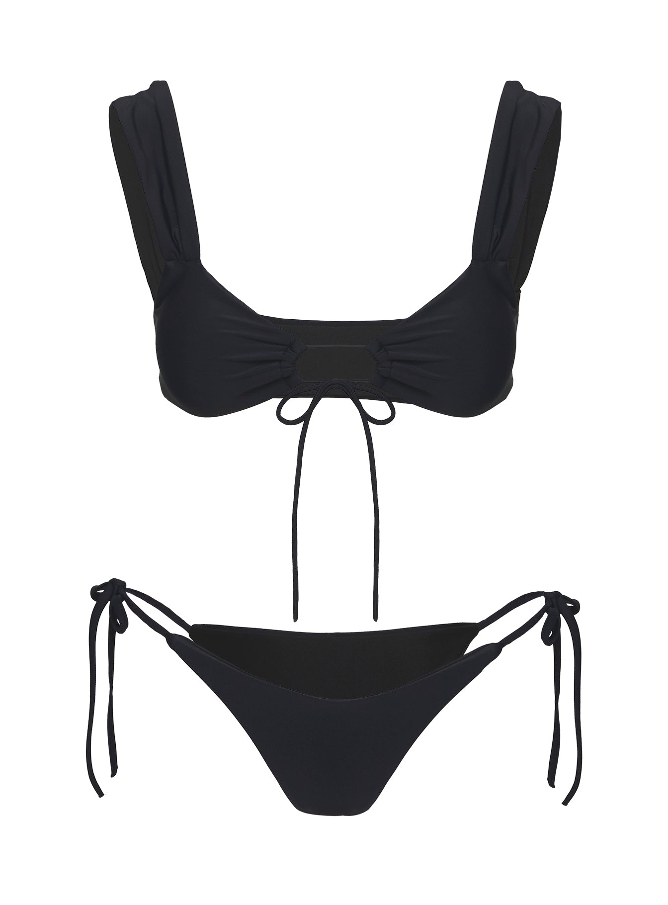 Missie Tie Side Bikini Bottom Black - Image 5