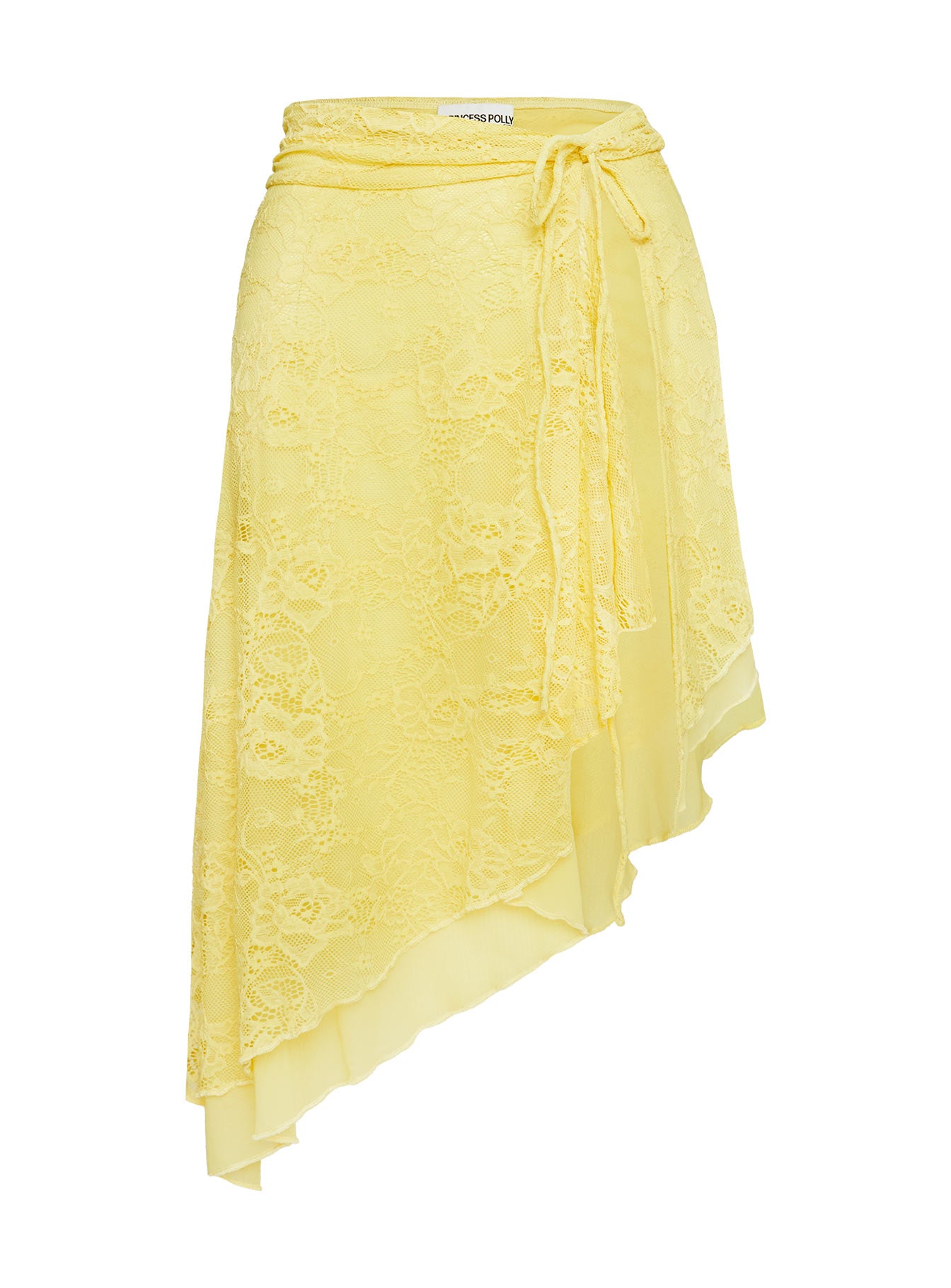 Fantasize Lace Midi Skirt Yellow - Image 5