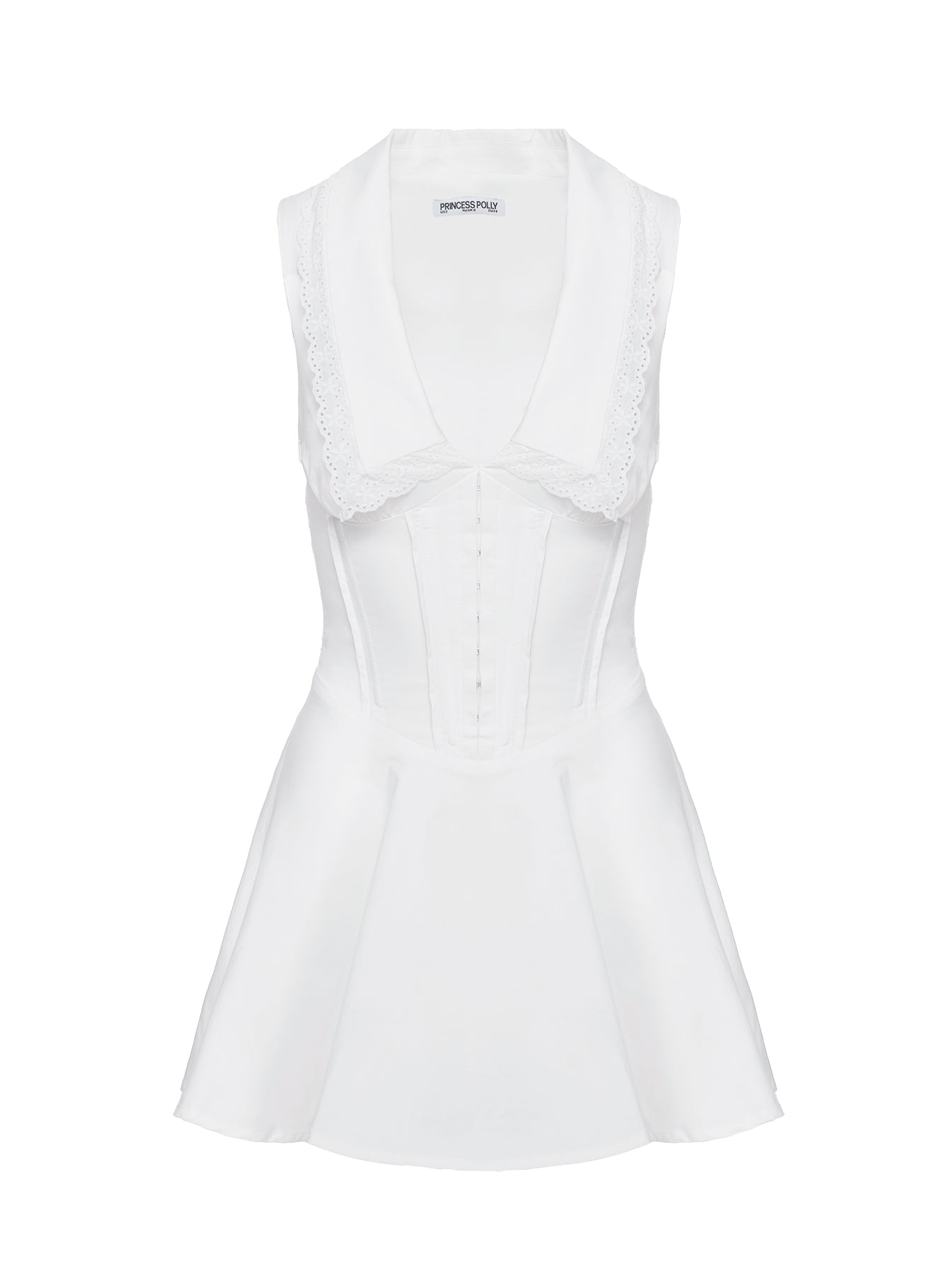 Haworth Mini Dress White - Image 8