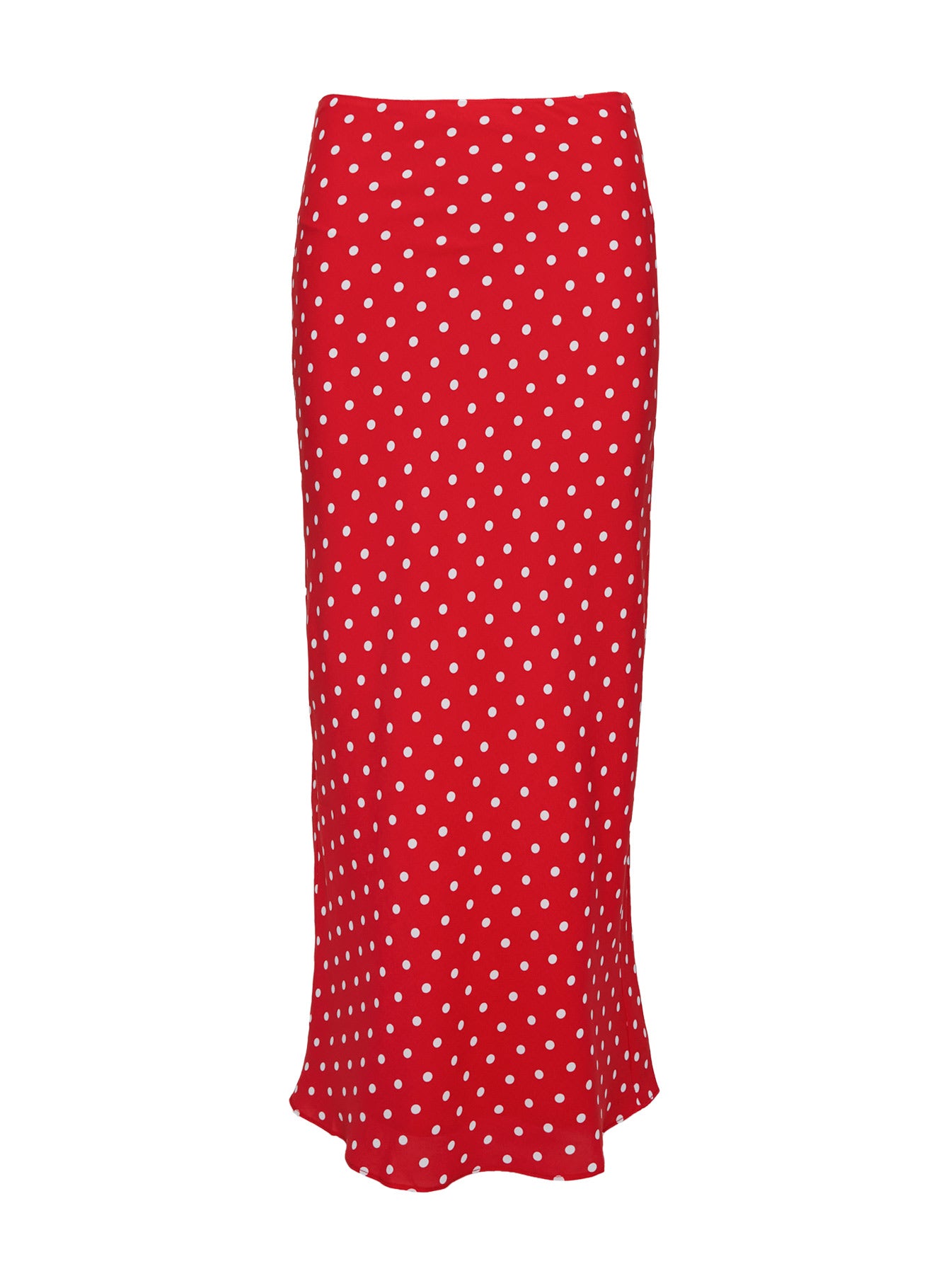 Hayze Maxi Skirt Red White Polka - Image 5