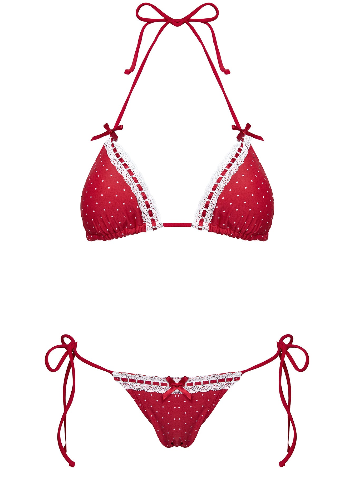 Crispy Bikini Bottoms Red Polka - Image 5