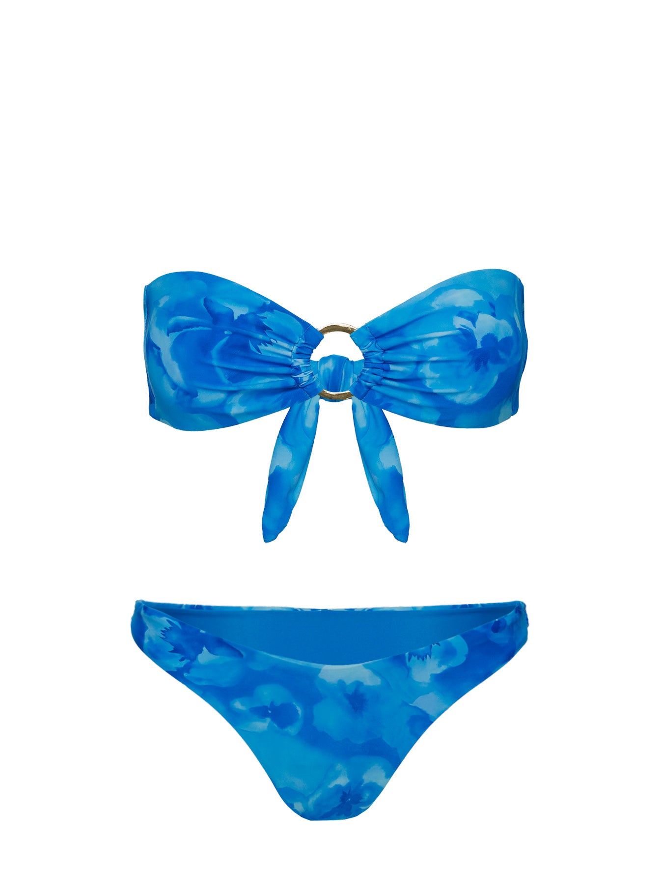 Gonzalez High Cut Bikini Bottoms Dark Blue Floral - Image 6