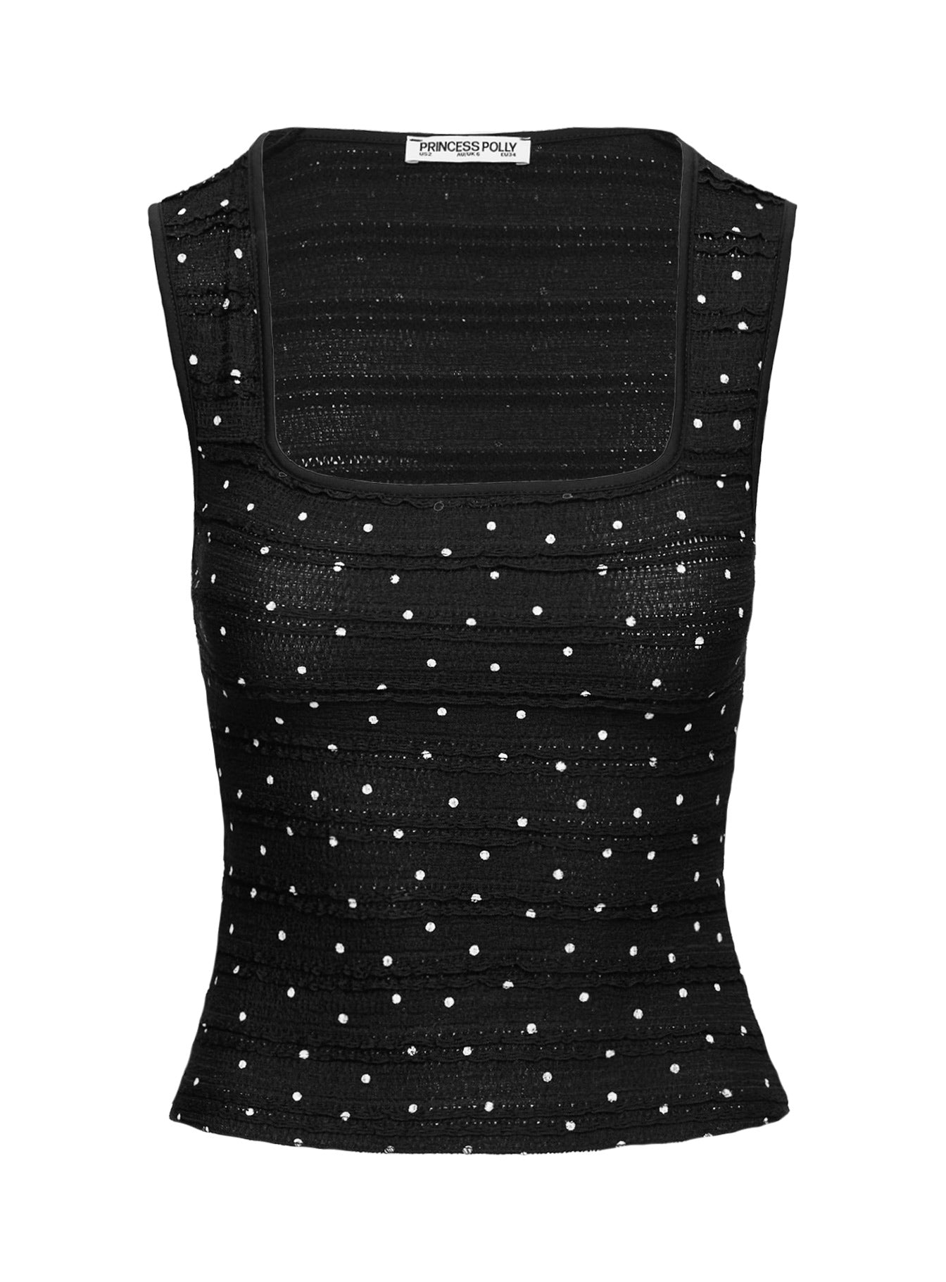 Moonie Ruched Top Black White - Image 5