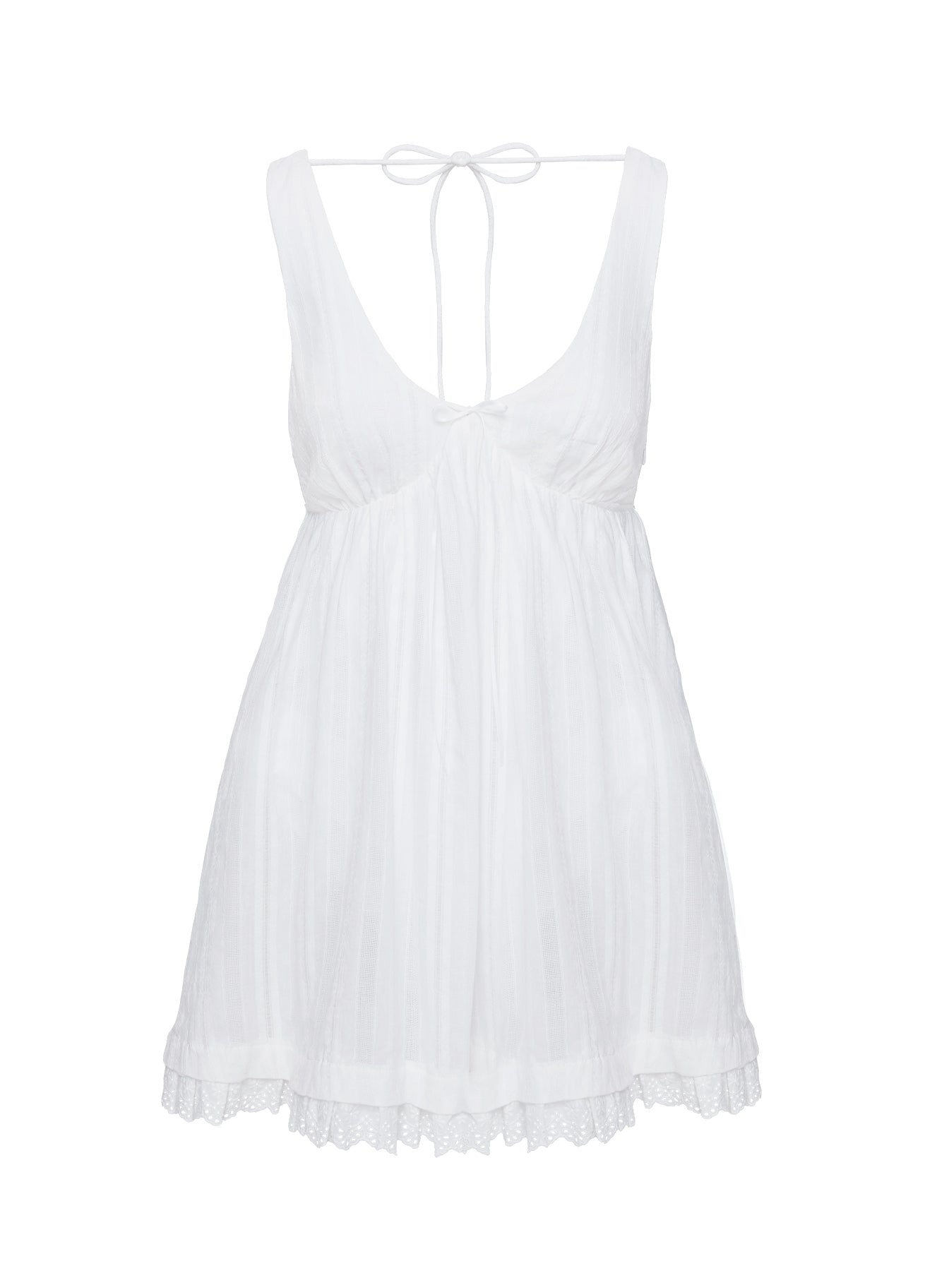Nelty Mini Dress White - Image 8