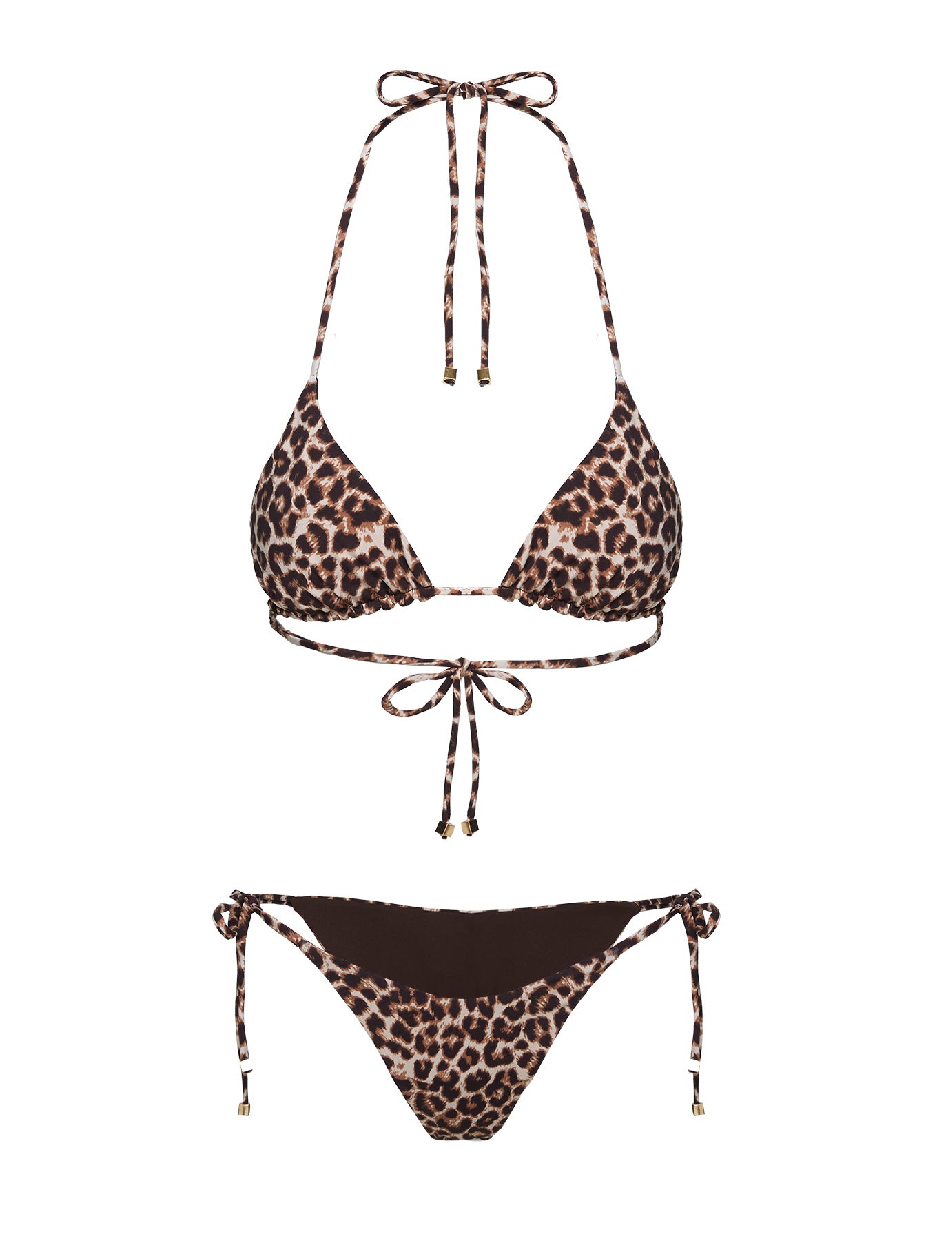 Glora Tie Side Bikini Bottom Leopard - Image 6