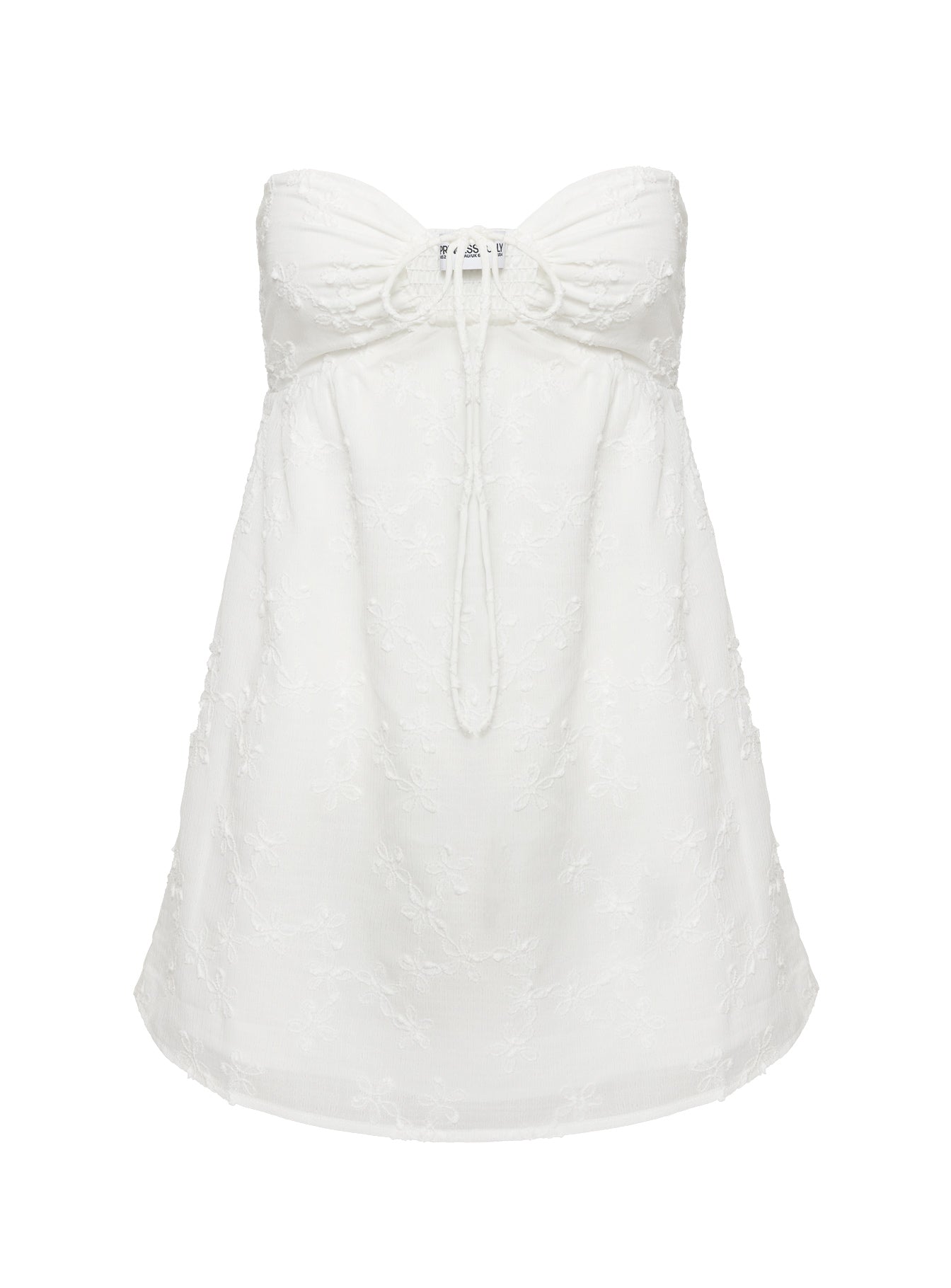 Rosenberg Strapless Mini Dress White - Image 11